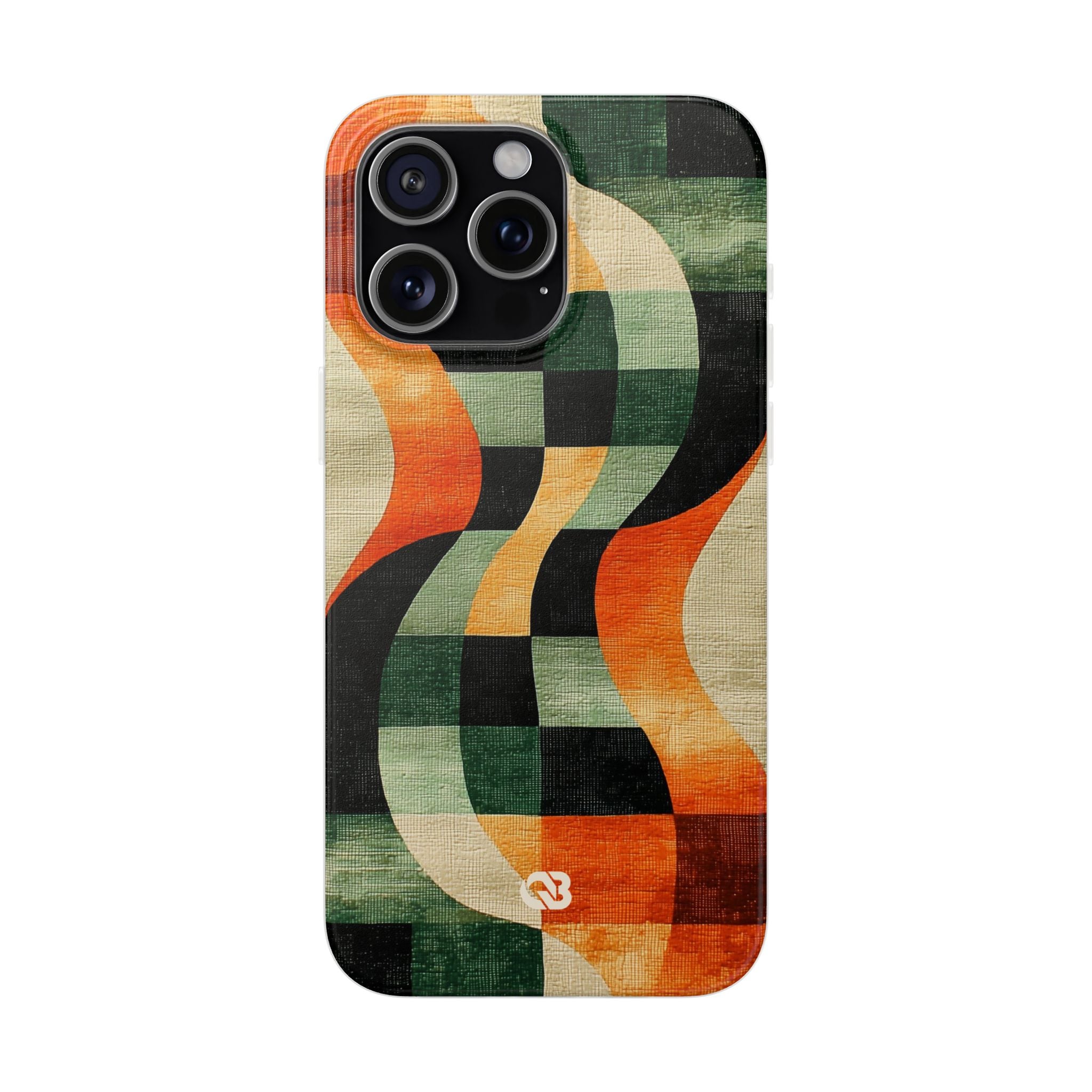 Burnt Orange Curve · Soft Phone Case for iPhone