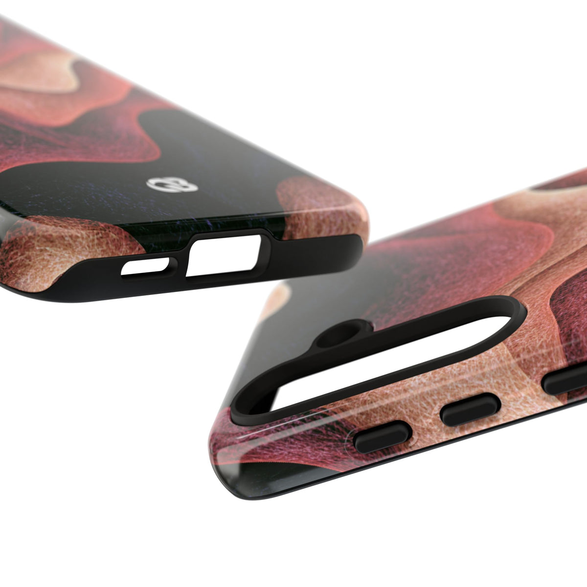 Rose Contour Waves · Tough Phone Case for Samsung · Pink