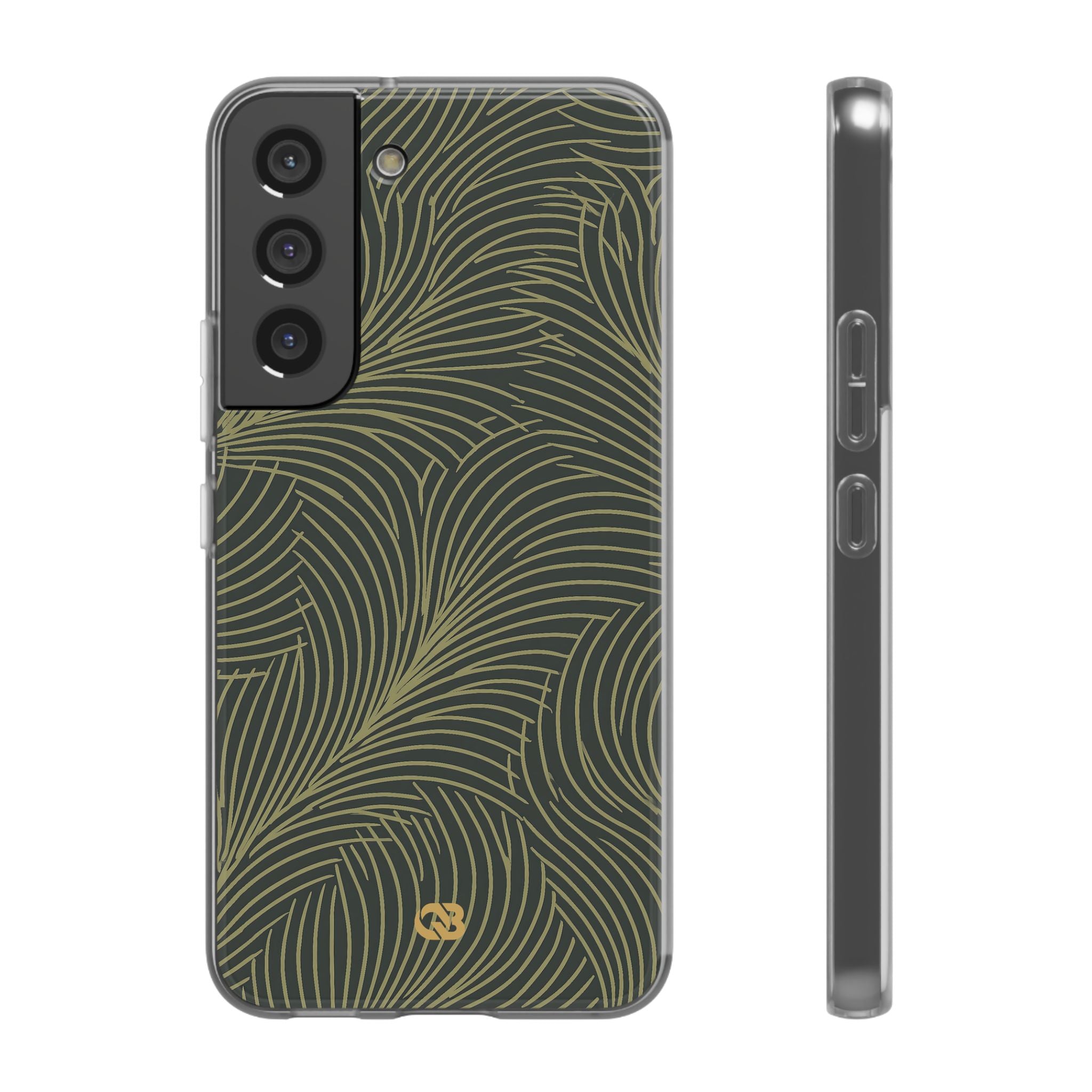 Green Lite Phone Case for Samsung - Dark Olive Plume
