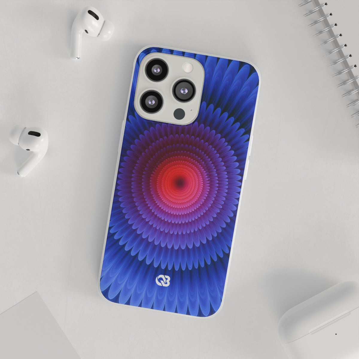 Radial Spectrum Bloom · Lite Phone Case for iPhone · Blue