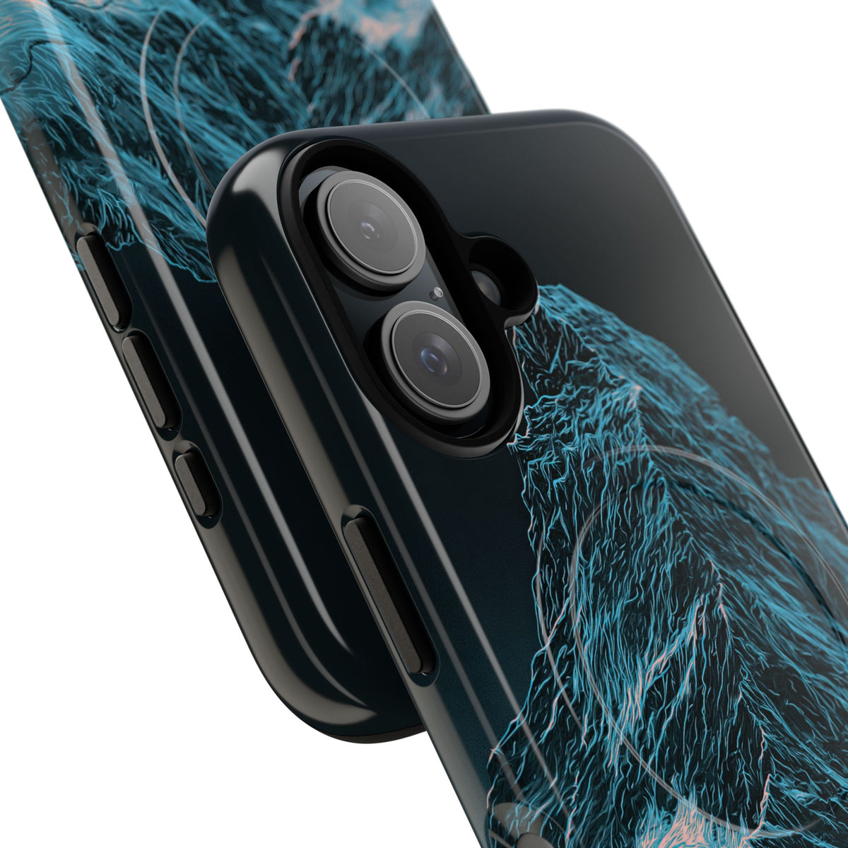 Glacial Alpine Peak · Tough 2.0 Magnetic Phone Case for iPhone · Blue