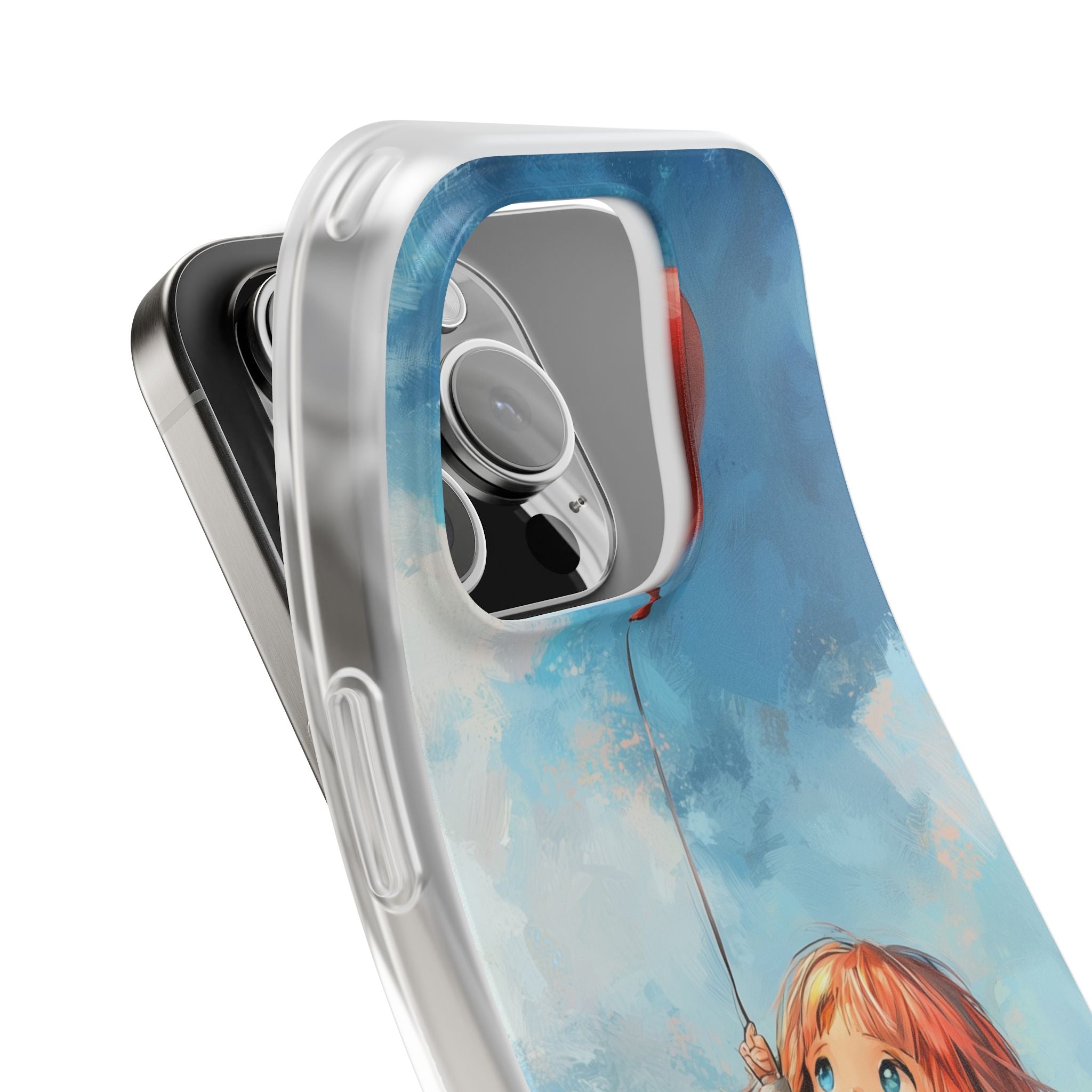 Crimson Heart Sky · Soft Coque de téléphone pour iPhone