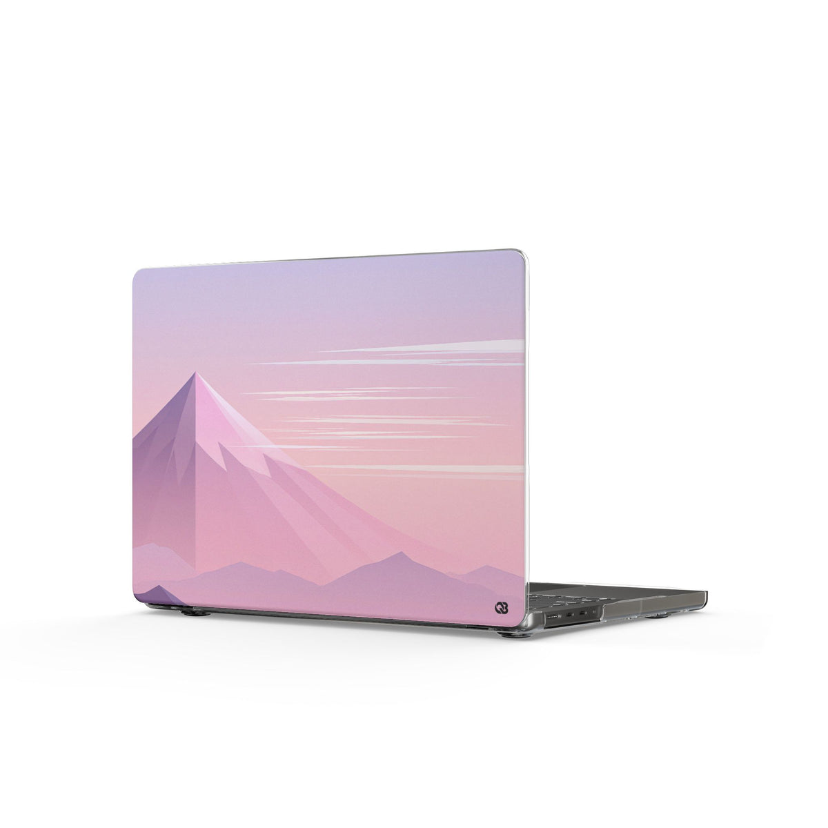 Alpine Twilight · Clear Hard Case for MacBook · Pink