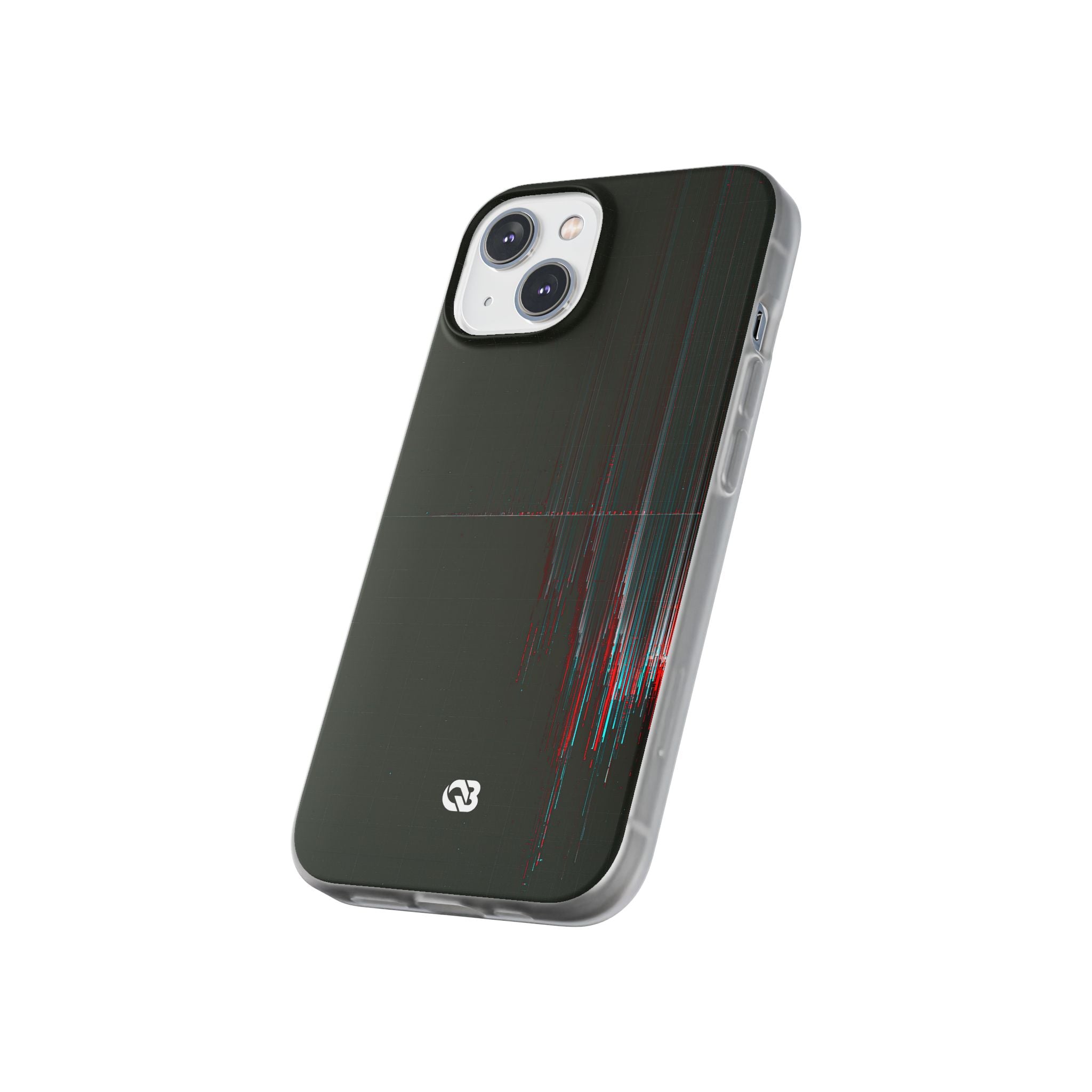Black Lite Phone Case for iPhone - Corrupted Data Stream