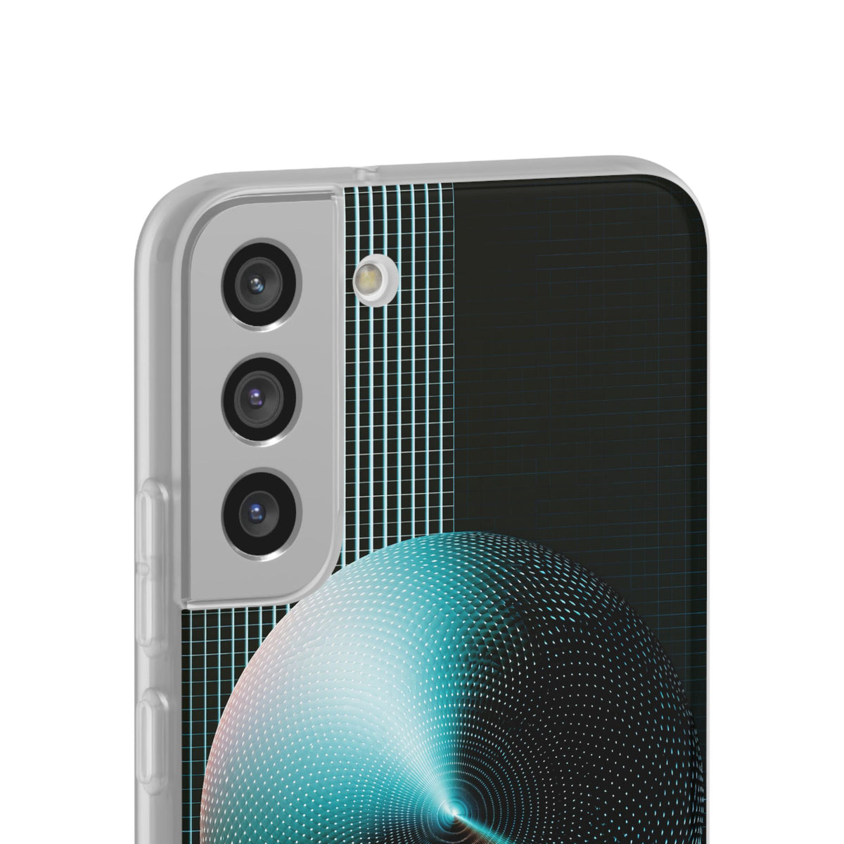 Blue Lite Phone Case for Samsung - Cyan Vector Sphere