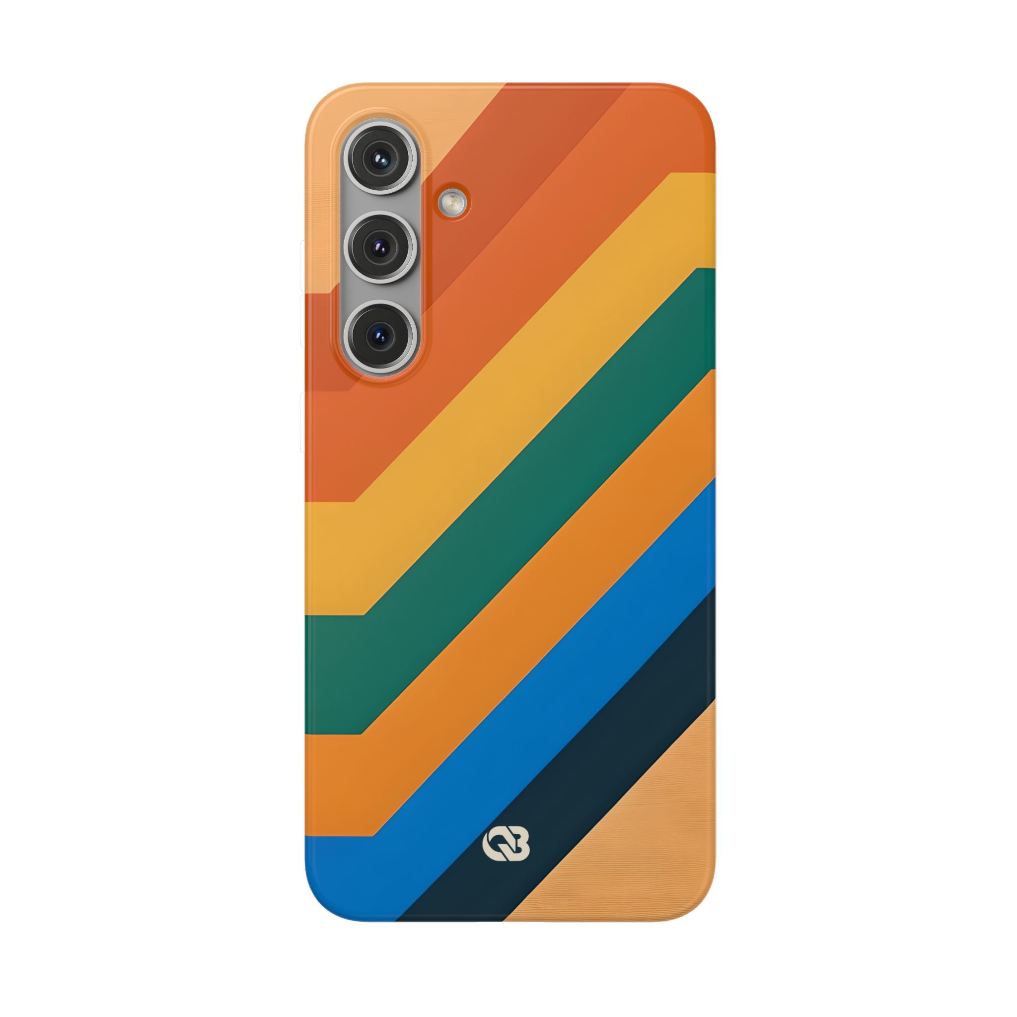 Retro Ridge Lines · Soft Phone Case for Samsung