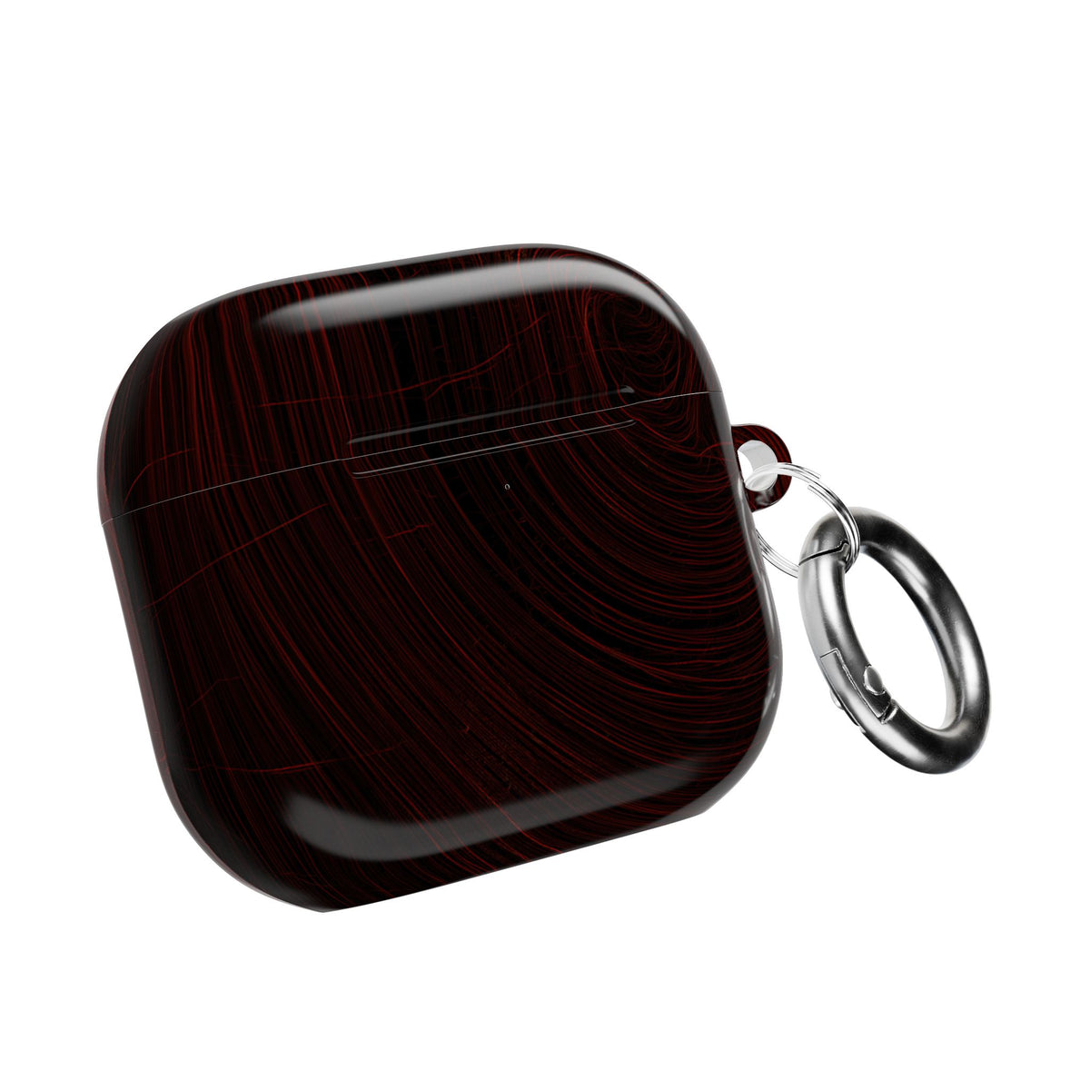 Crimson Solar Orbit · Hard Case for AirPods & AirPods Pro · Red
