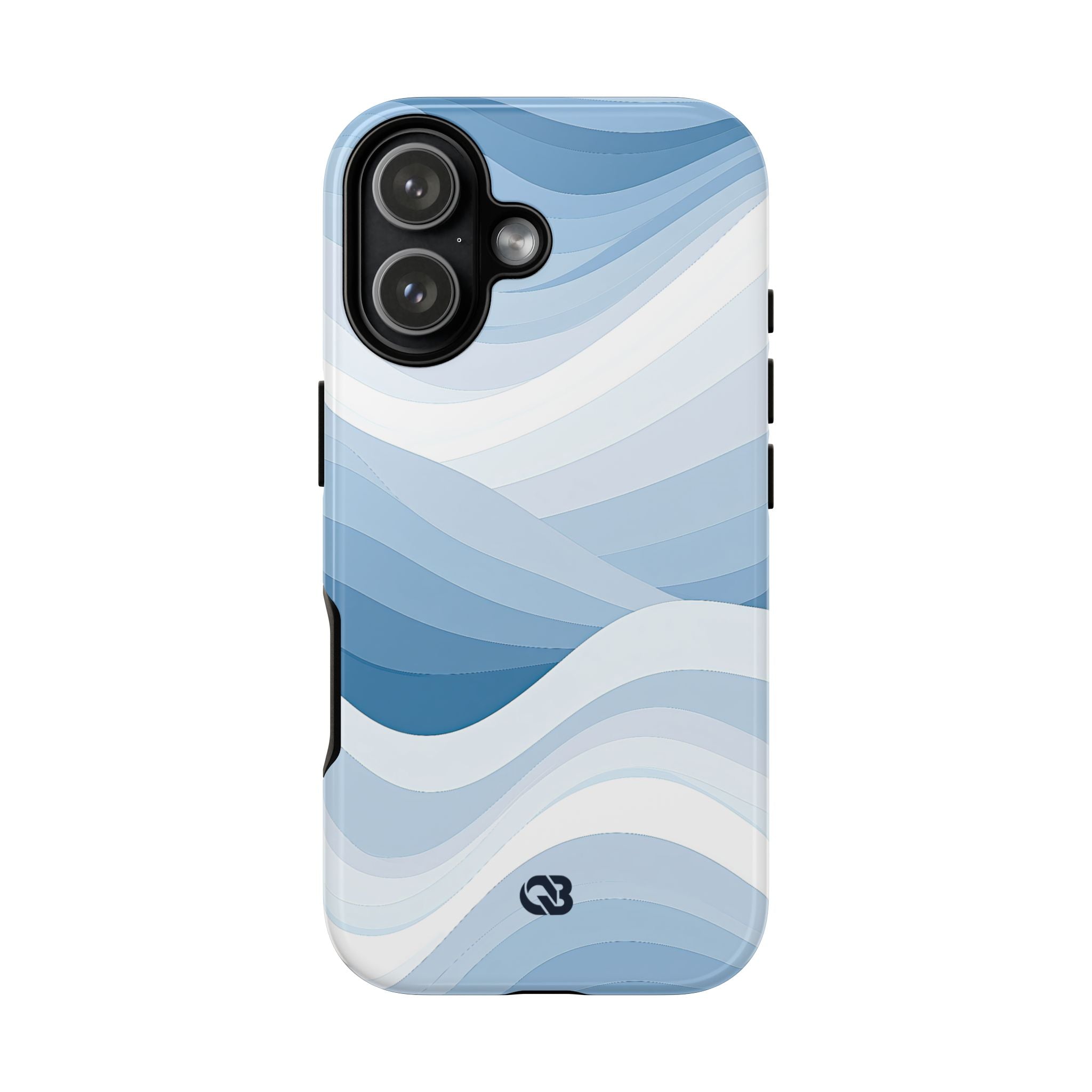 Blue Tough Phone Case for iPhone - Glacial Indigo Flow