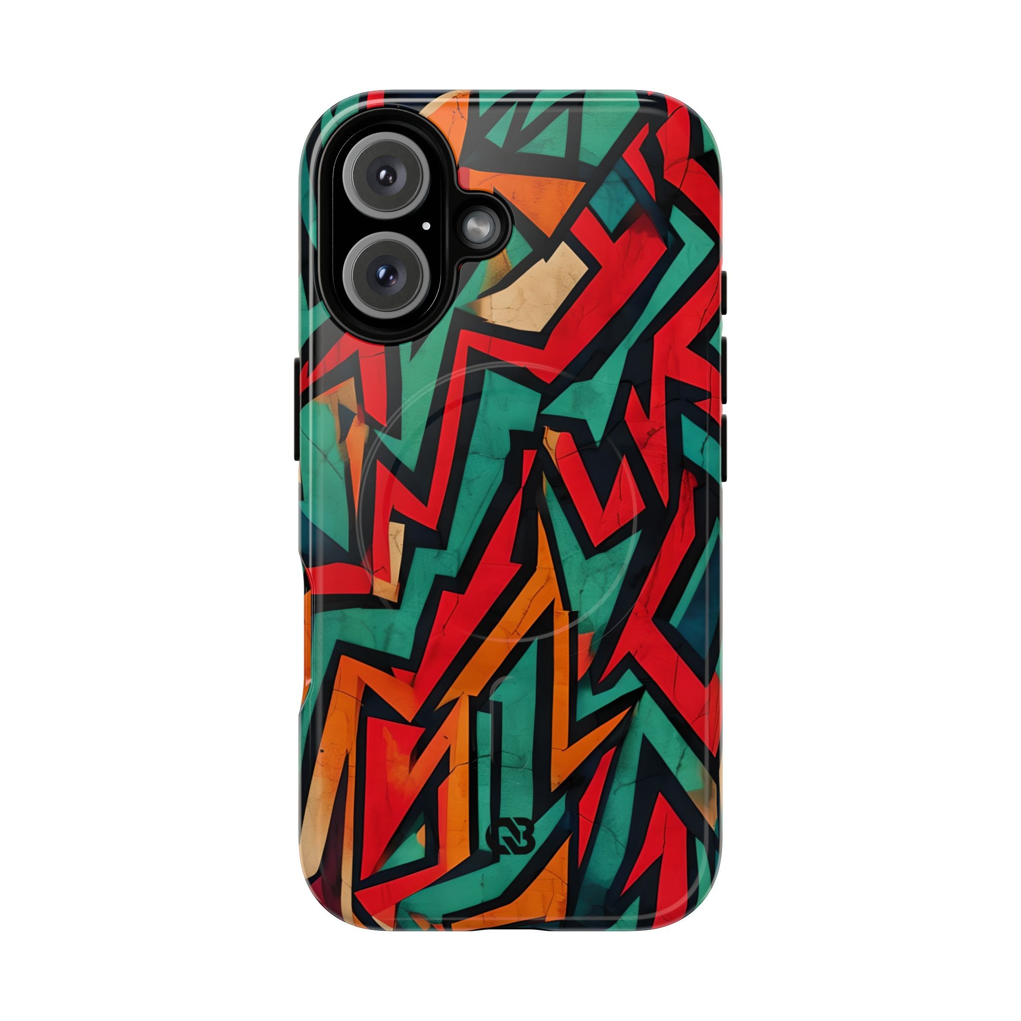 Jagged Teal Static · Tough+ Magsafe