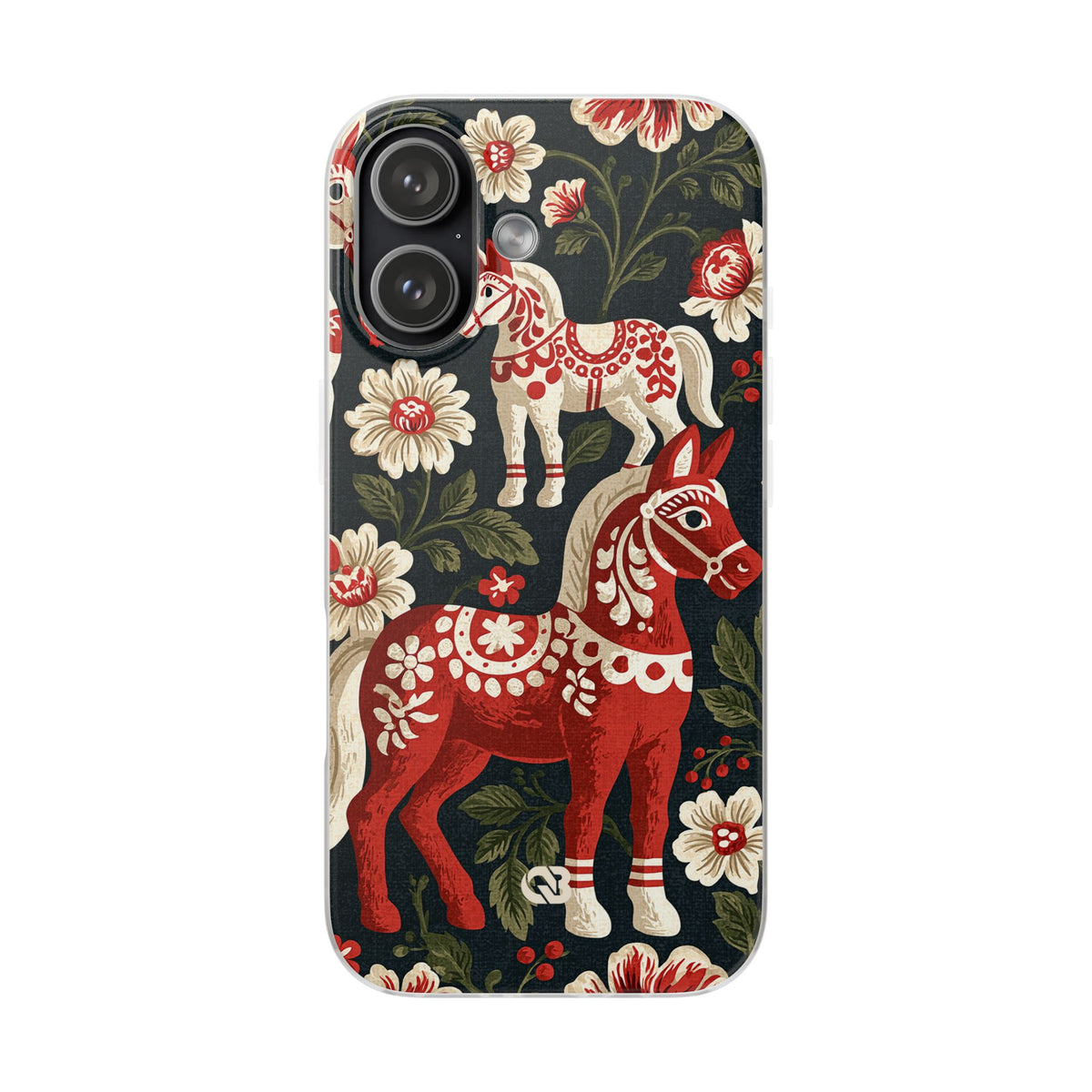 Nordic Dala Meadow · Lite Phone Case for iPhone · Red