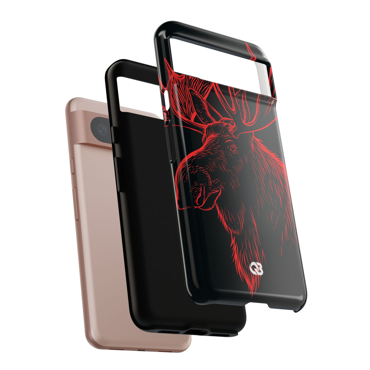 Nordic Elk · Tough Phone Case for Pixel · Black