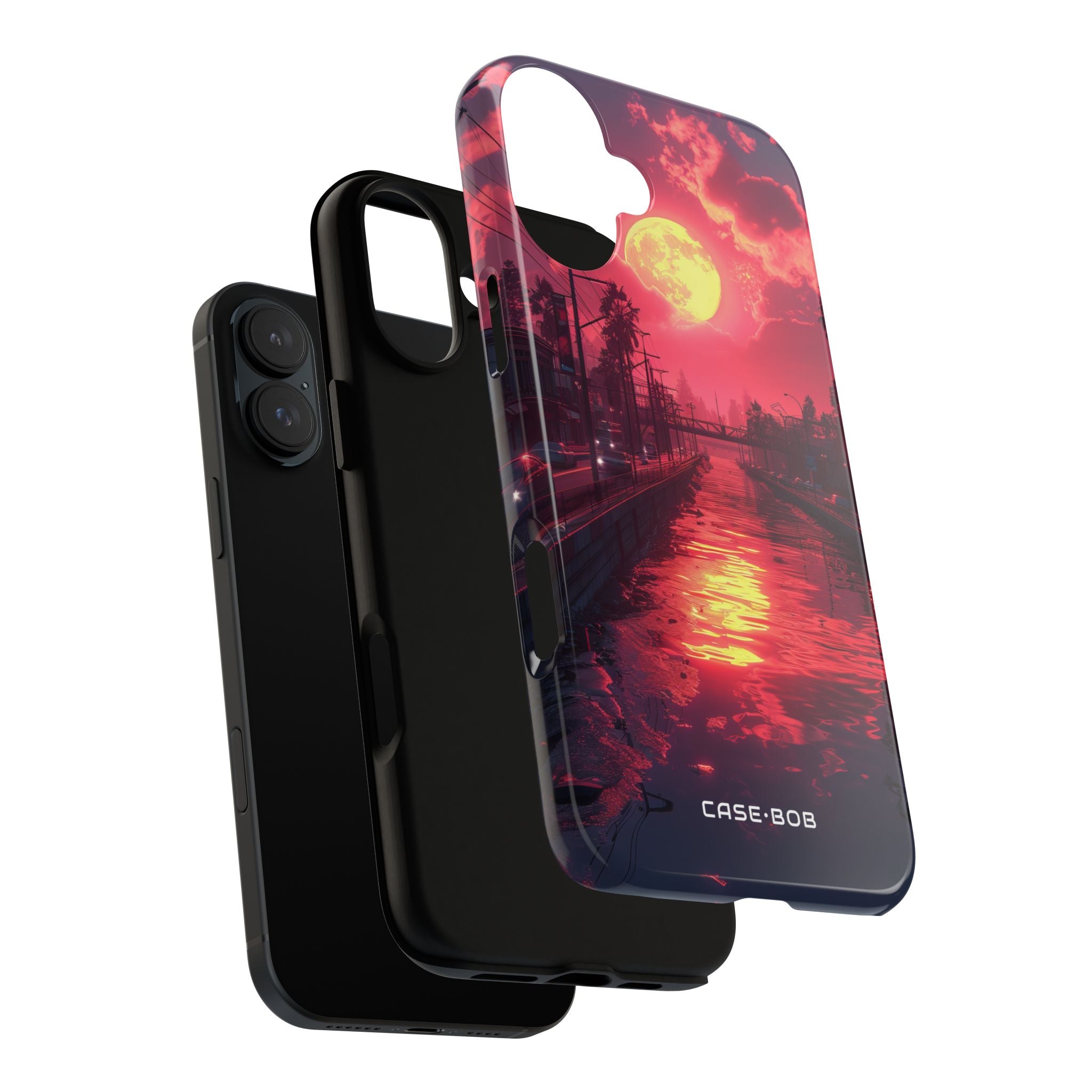 Moonlit Canal Glow iPhone 16 Plus Case - Tough