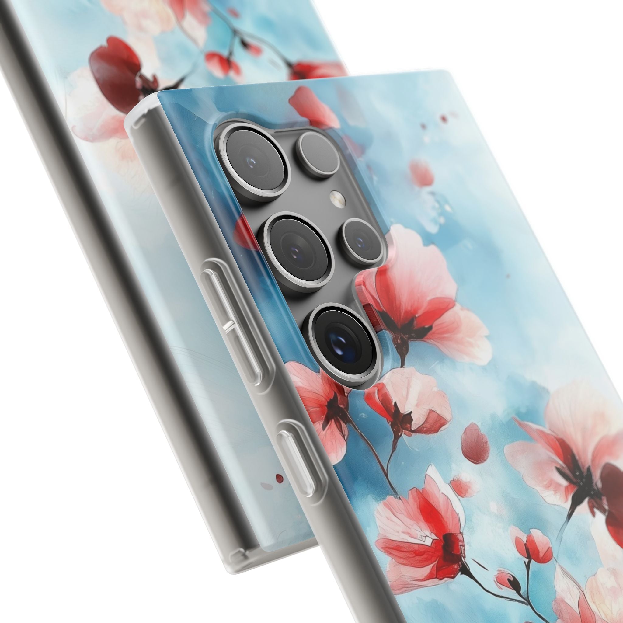Rosa Blossom Drift Samsung S24 Ultra Skal - Mjukt