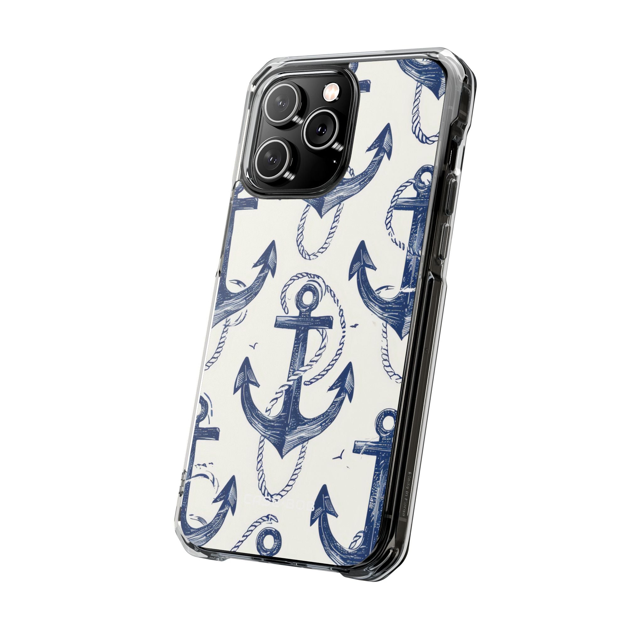 Navy Anchor Loop iPhone 14 Pro Max Case - Impact