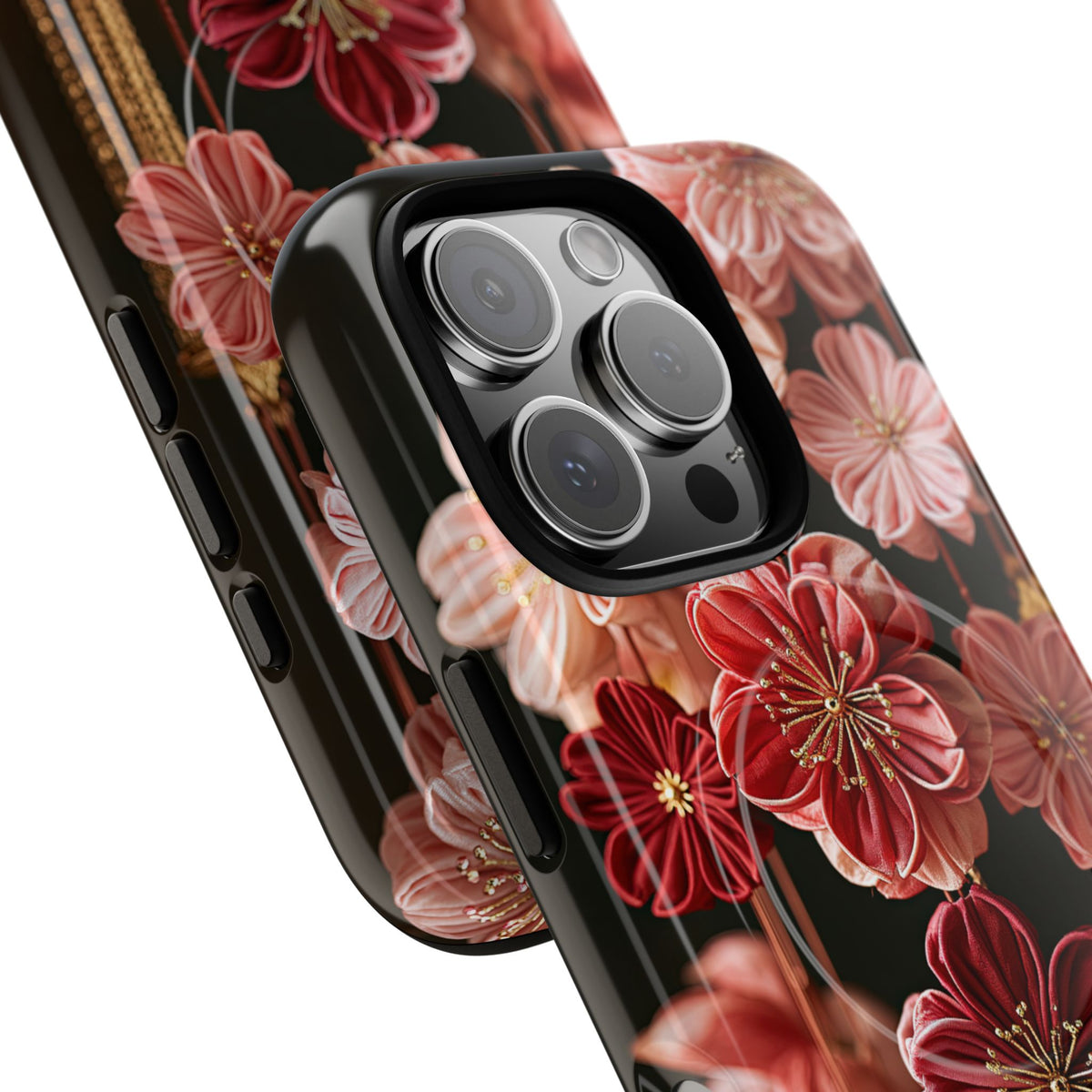 Silk Blossom Kanzashi · Tough 2.0 Magnetic Phone Case for iPhone · Pink