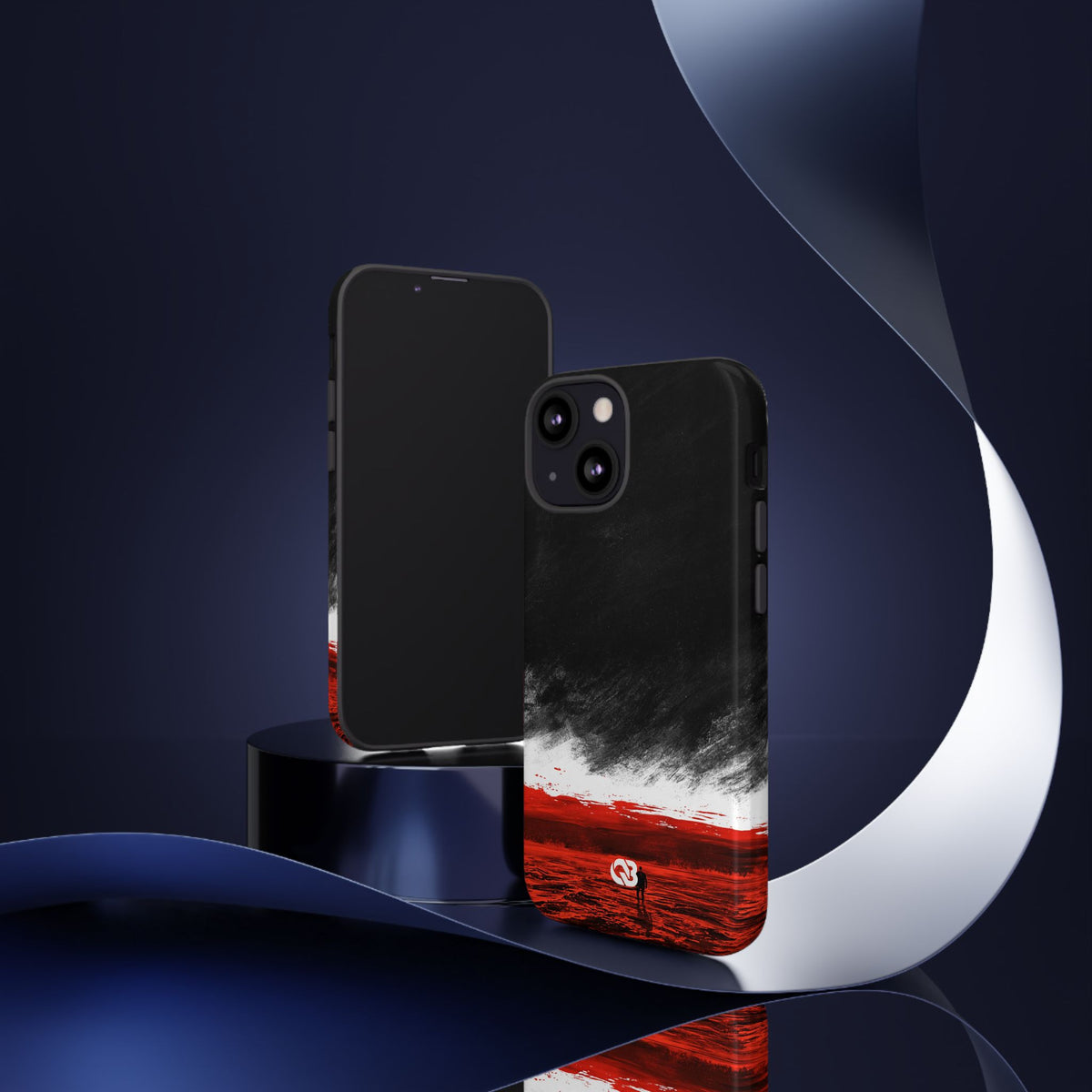 Crimson Horizon · Tough Phone Case for iPhone · Black
