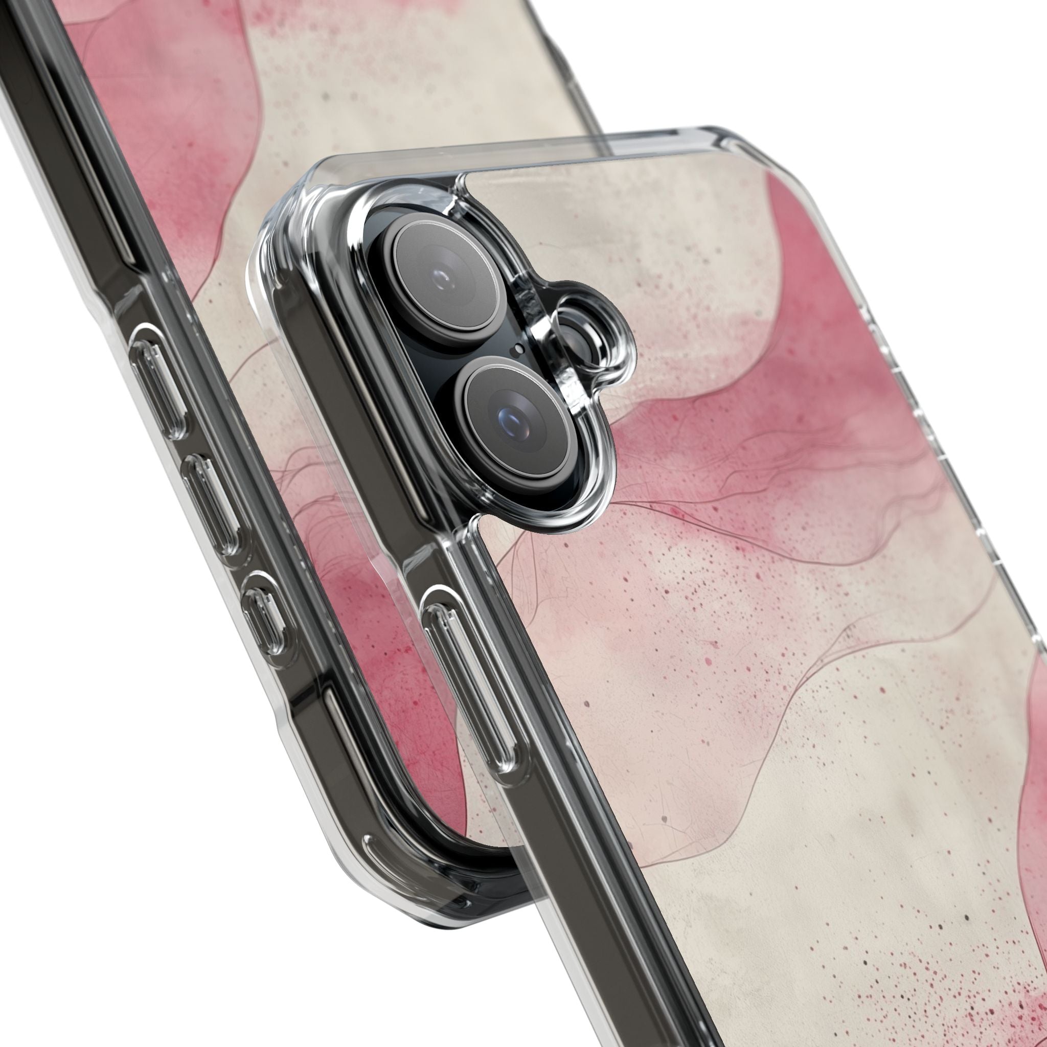 Crimson Waves iPhone 16 Plus Cover - Impact