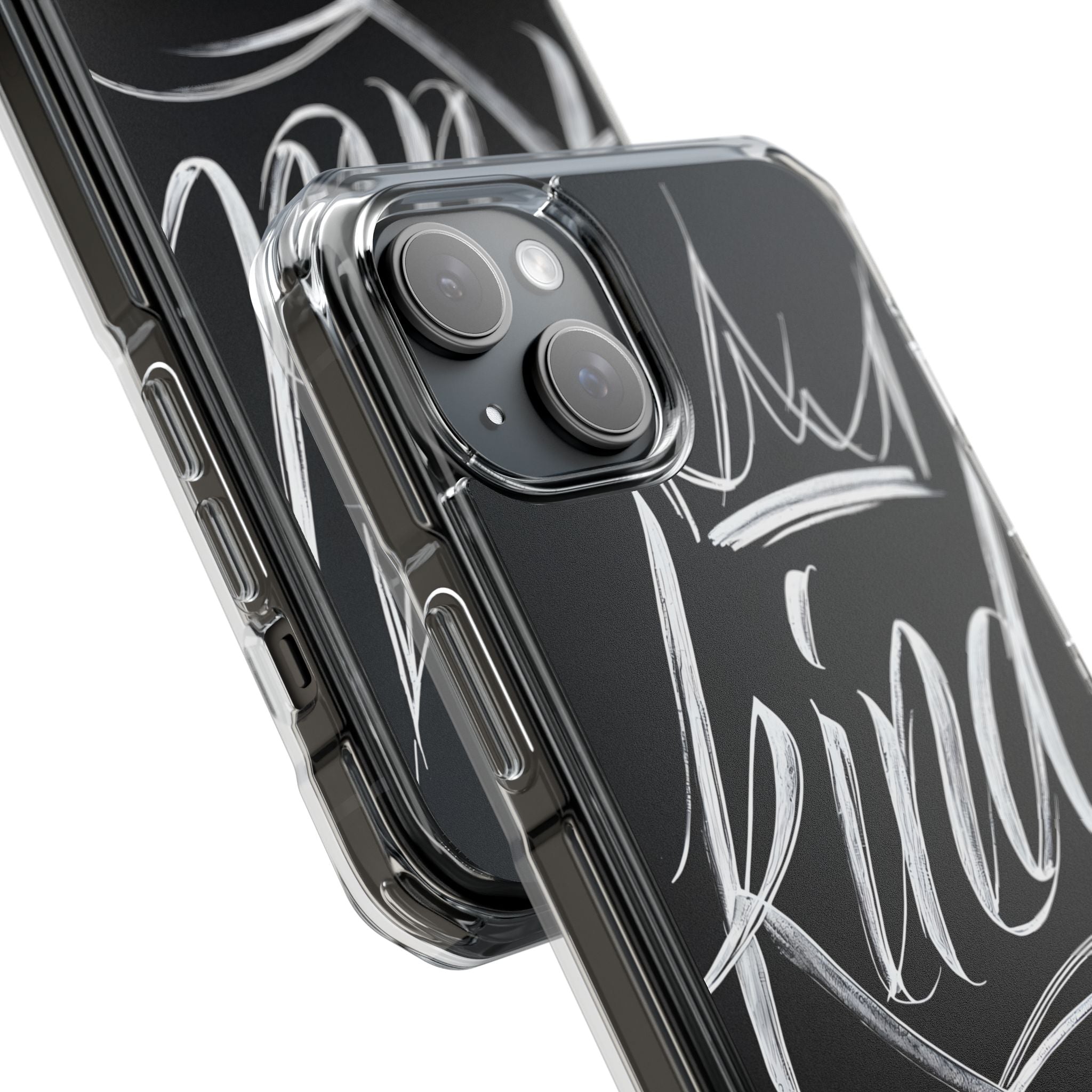 Noir Crown Script · Impact Phone Case for iPhone · Magsafe