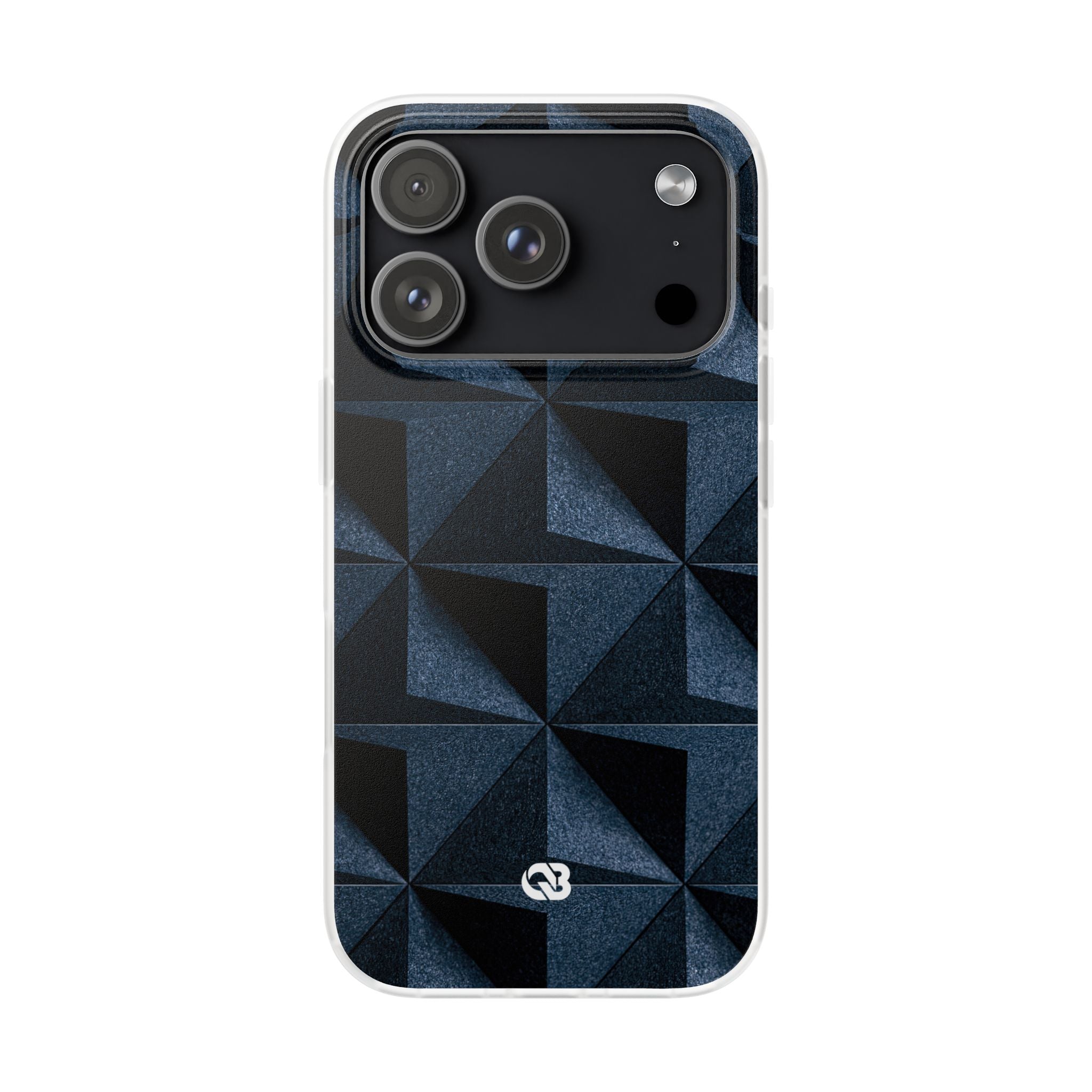 Blue Lite Phone Case for iPhone - Indigo Basalt Facets