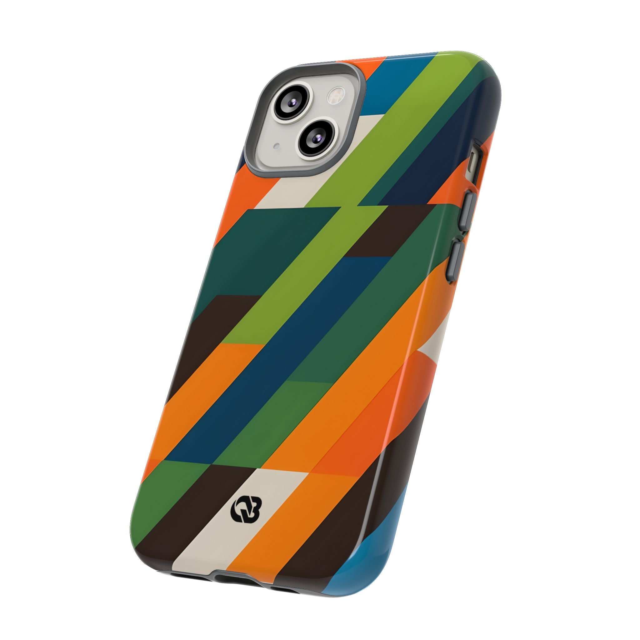 Custodia Retro Mosaico Angolata · Tough per iPhone