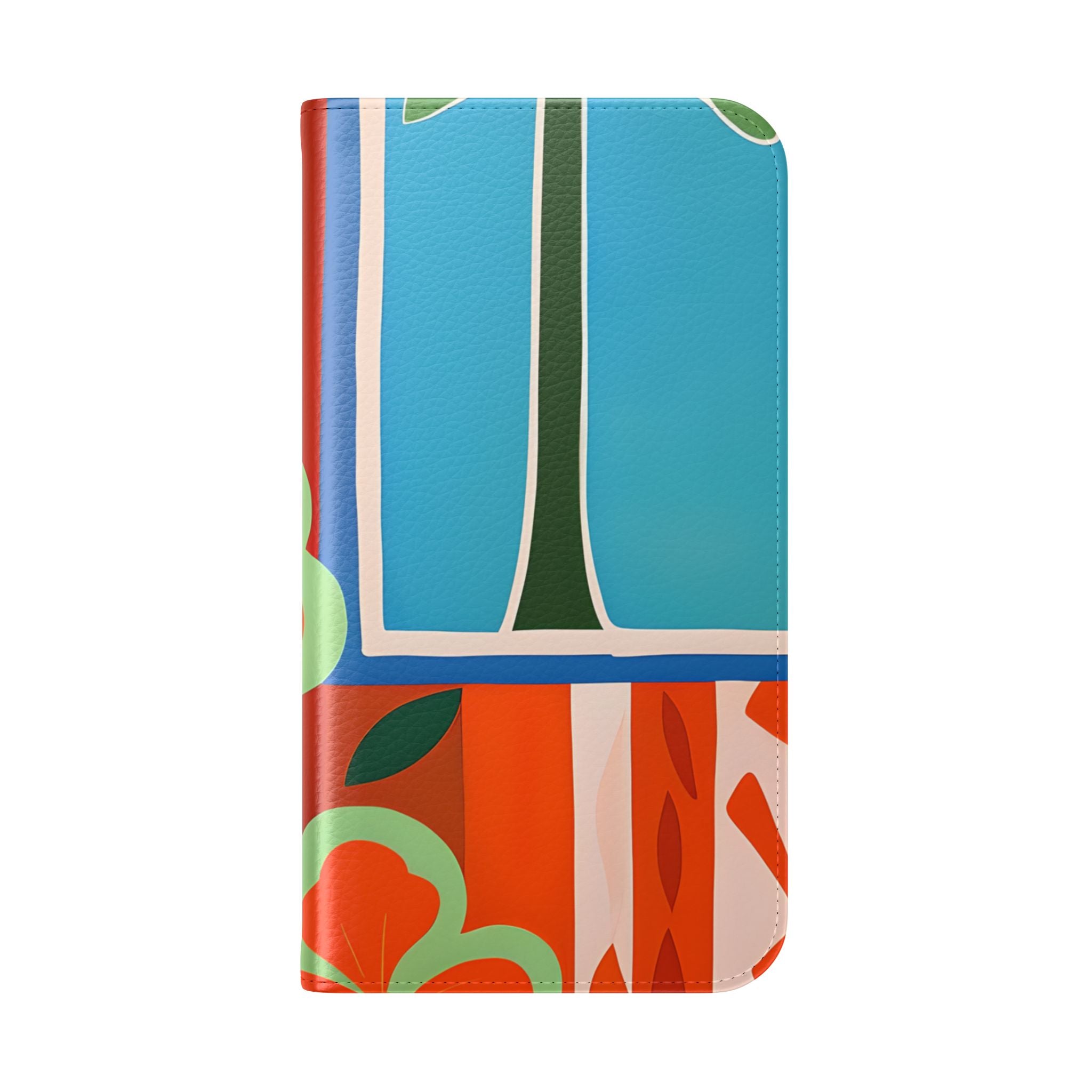 Orange Blossom Mosaic - iPhone 15 Pro Case - Wallet