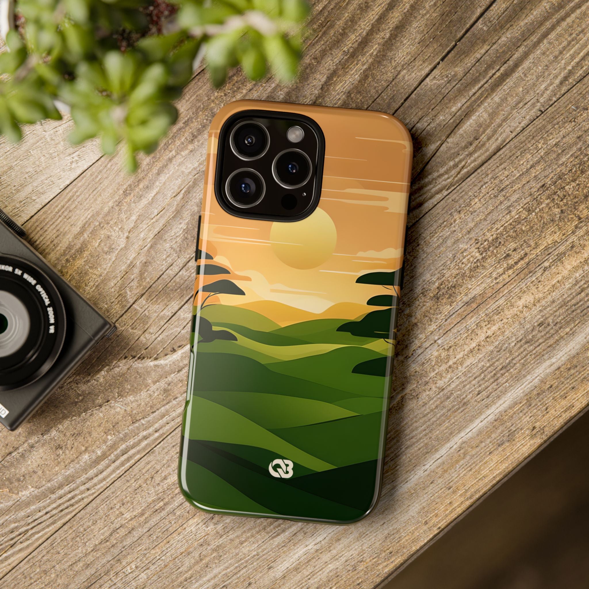 Verdant Horizon Sun · Tough Phone Case for iPhone