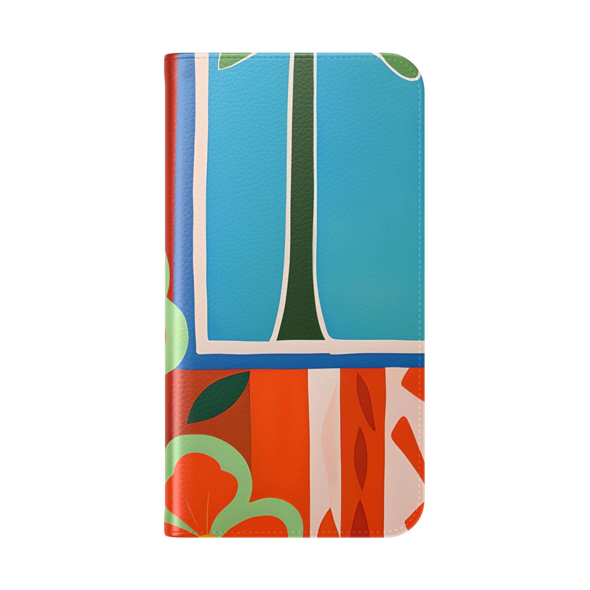 Orange Blossom Mosaic - iPhone 15 Plus Case - Wallet