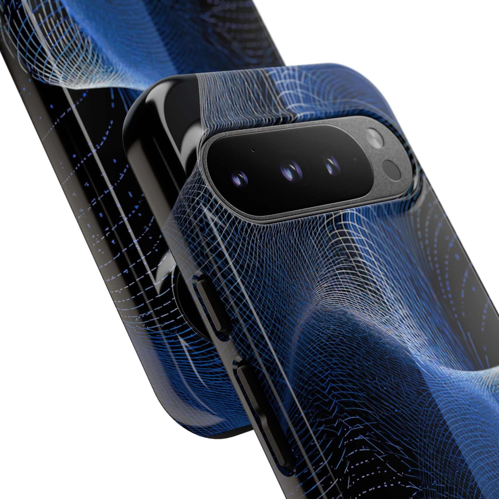 Blue Tough Phone Case for Google Pixel - Electric Blue Flux