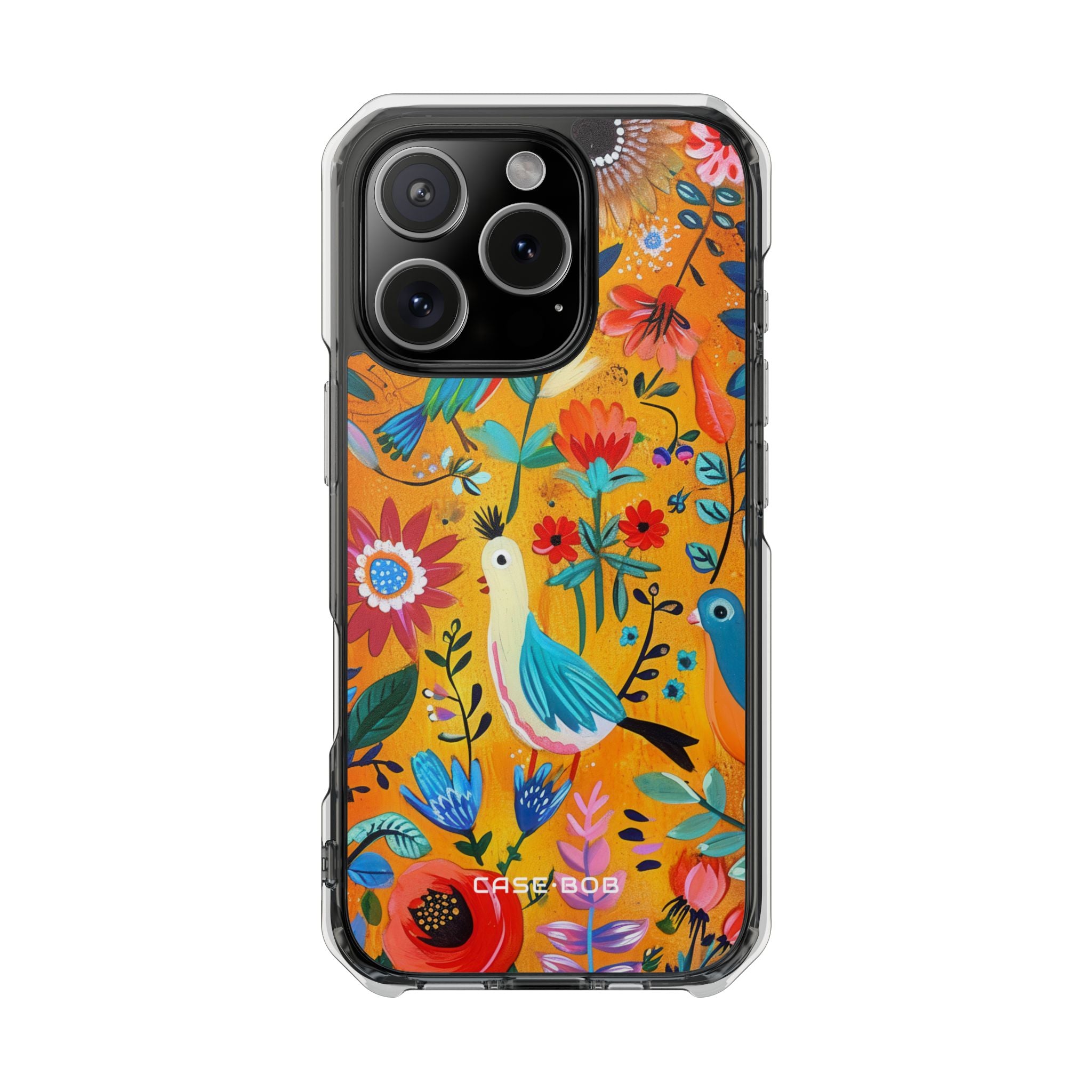 Farverige Fugle Bloom iPhone 16 Pro Cover - Impact