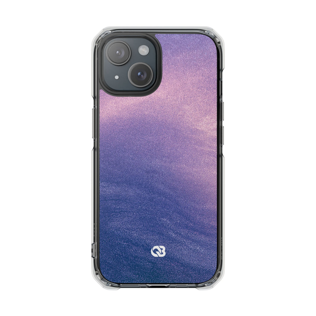 Ethereal Violet Glow · Clear Impact Magnetic Phone Case for iPhone · Purple