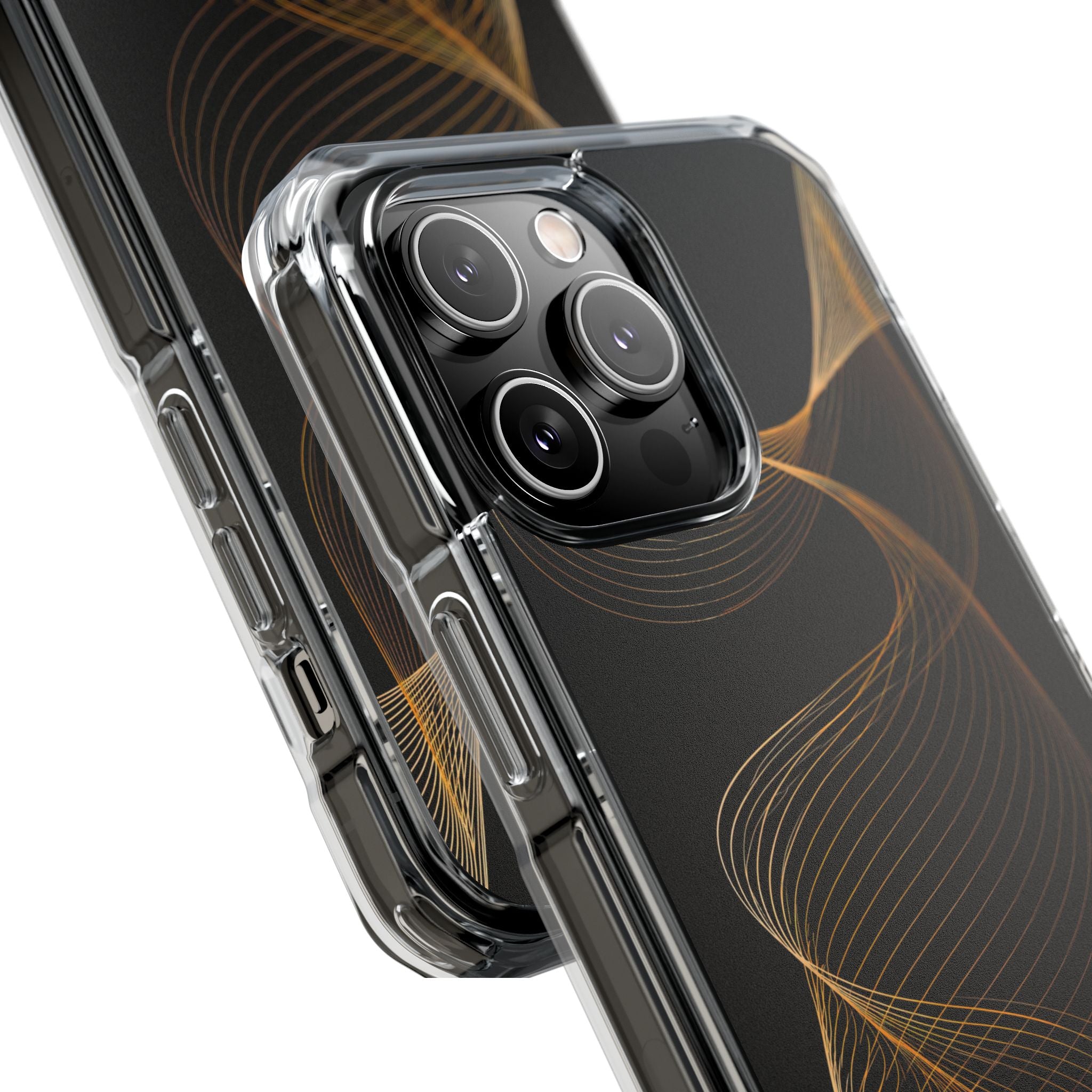 Gold Impact MagSafe Phone Case for iPhone - Burnished Bronze Helix