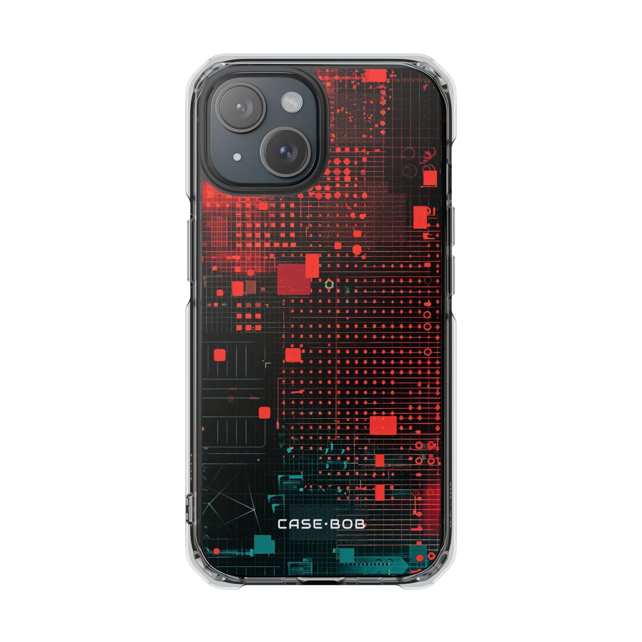 Crimson Circuit iPhone 15 Case - Impact