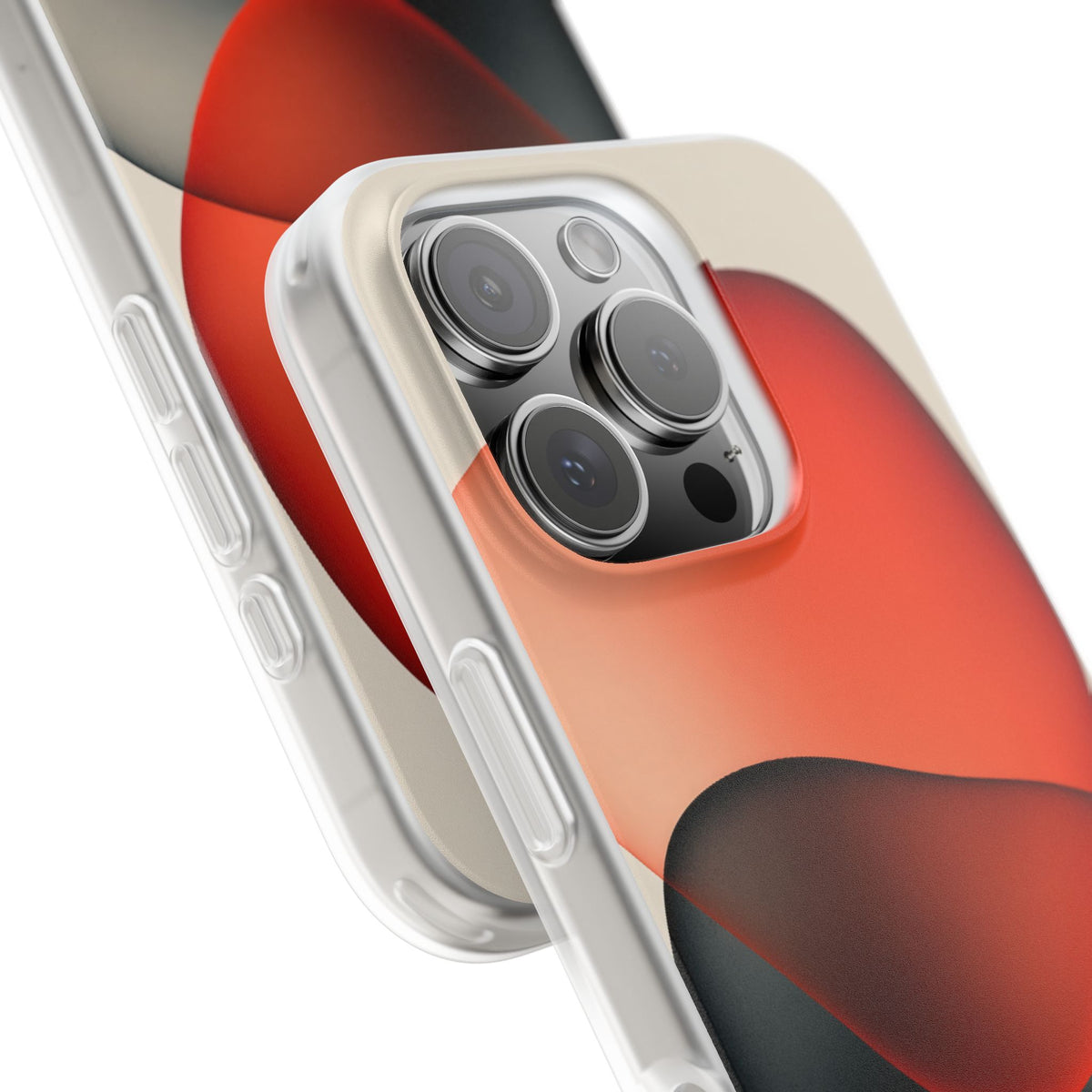 Translucent Crimson Form · Lite Phone Case for iPhone · Red