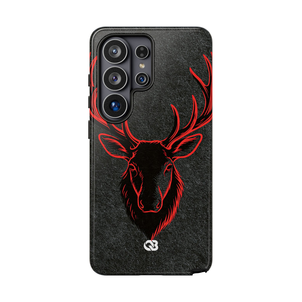 Nordic Crimson Stag · Tough Phone Case for Samsung · Black