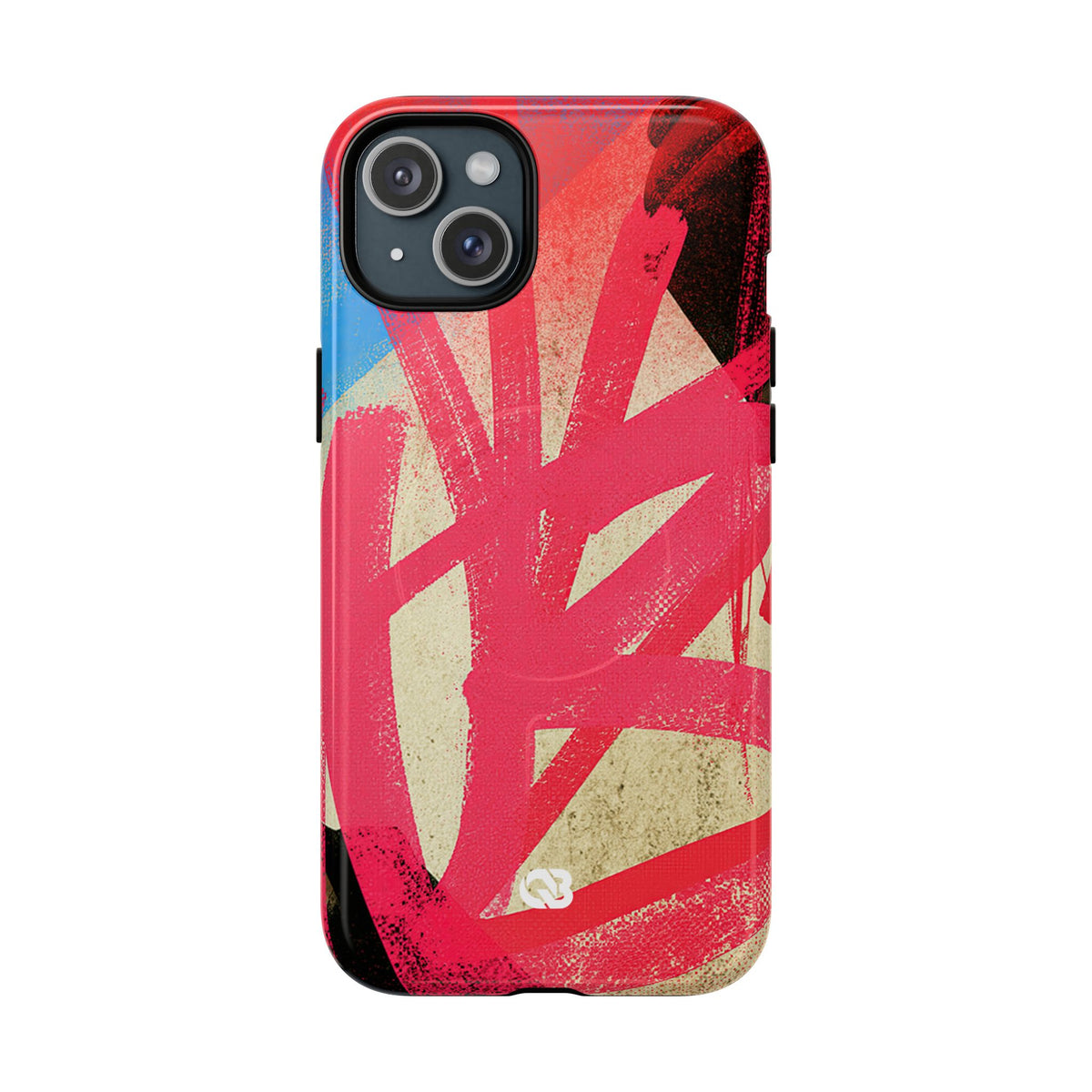 Neon Spray Tag · Tough 2.0 Magnetic Phone Case for iPhone · Pink