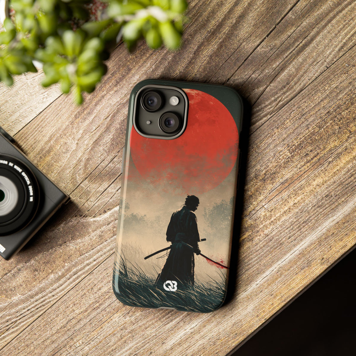 Crimson Moon Ronin · Tough Phone Case for iPhone · Red