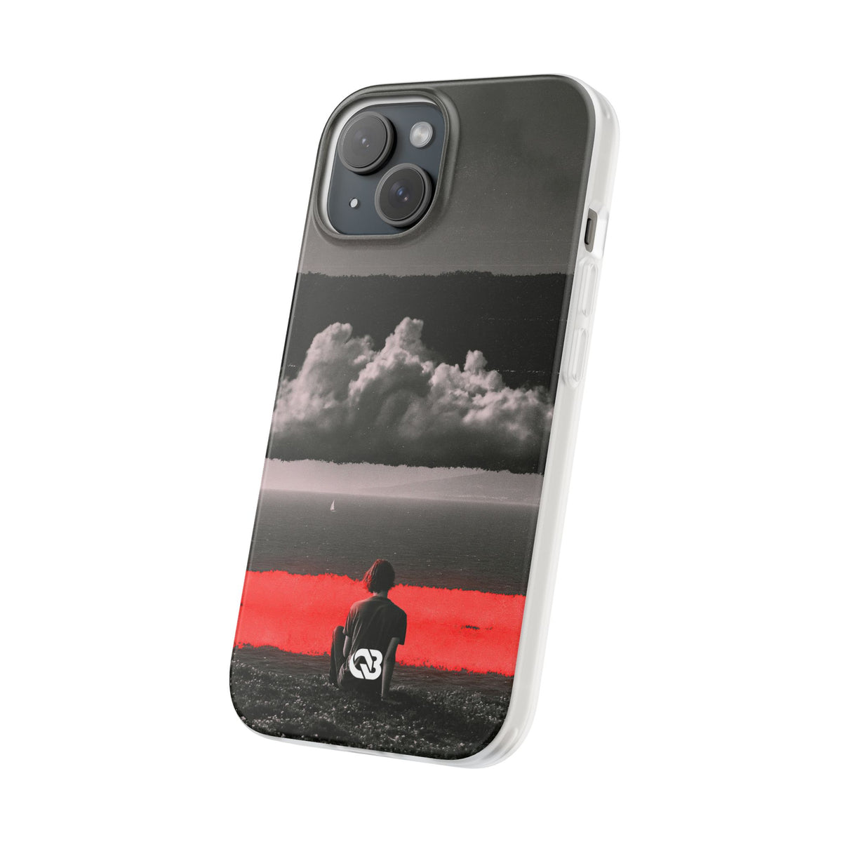 Crimson Horizon · Lite Phone Case for iPhone · Black