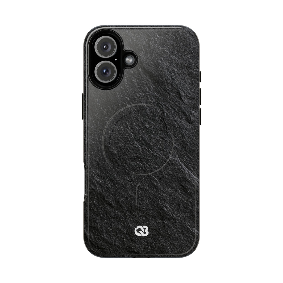 Black Tough 2.0 Magsafe Phone Case for iPhone - Raw Obsidian Slate