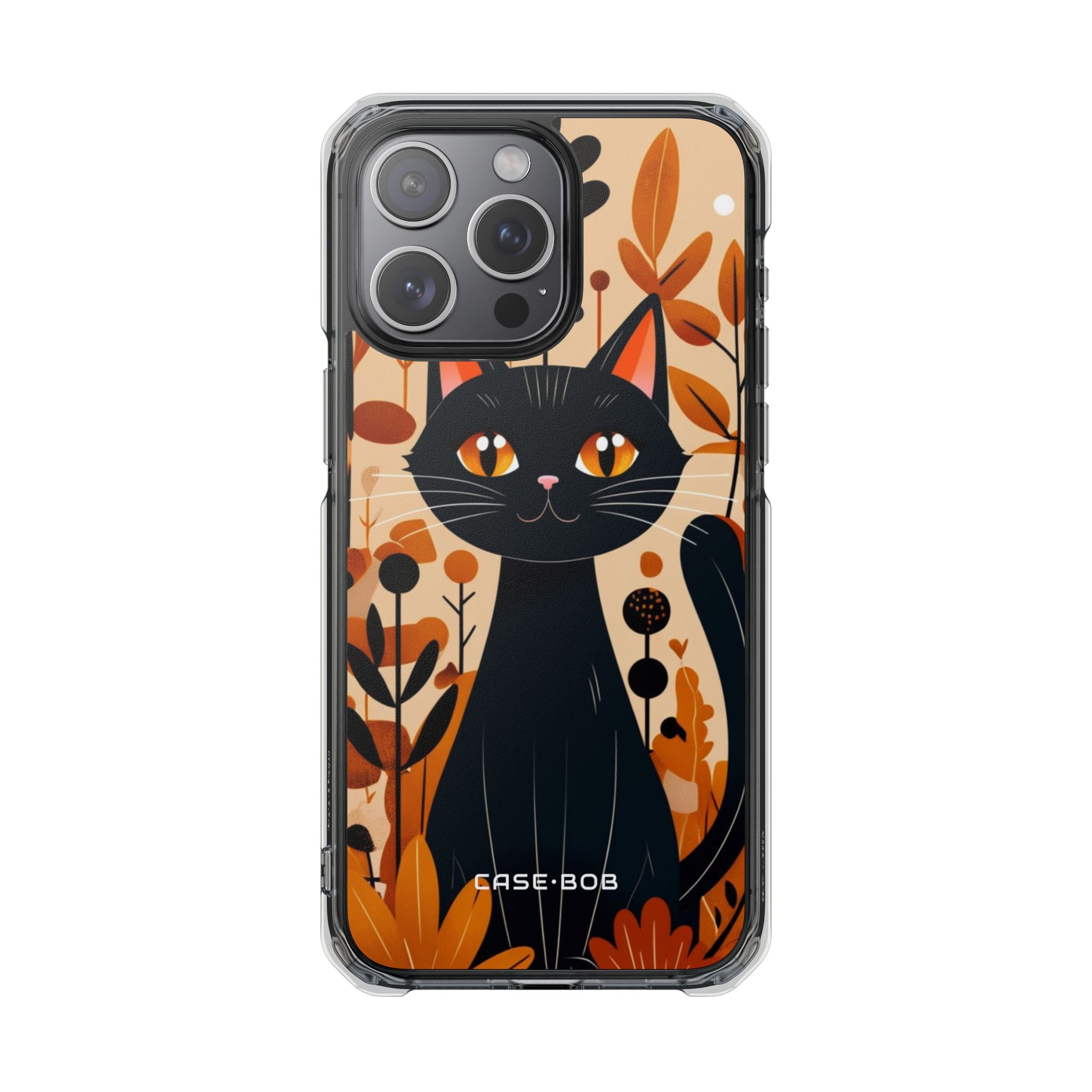 Schwarze Katze Glow iPhone 15 Pro Max Case - Impact