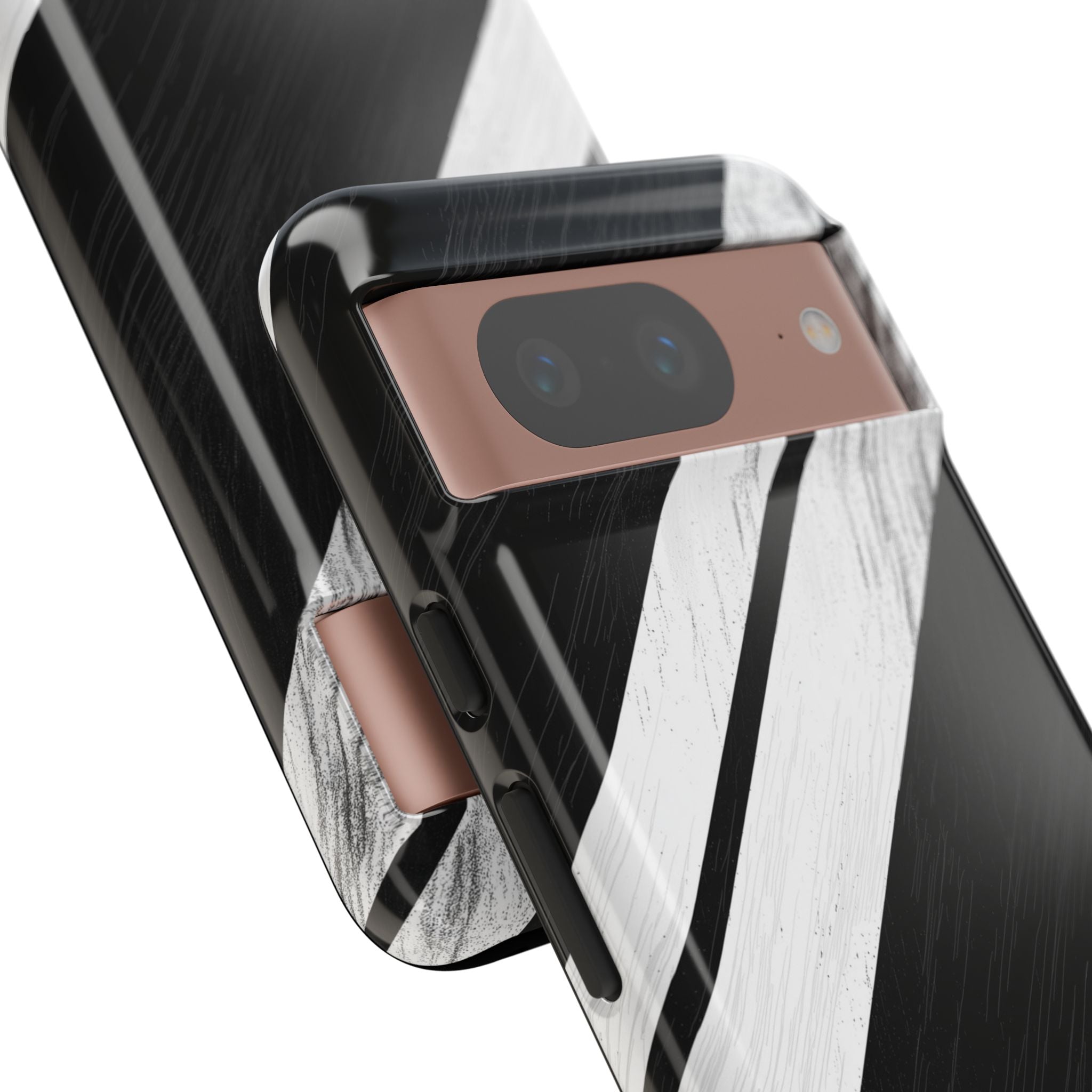 Abgenutztes Streifenmuster Bewegung Google Pixel 8 Case - Tough