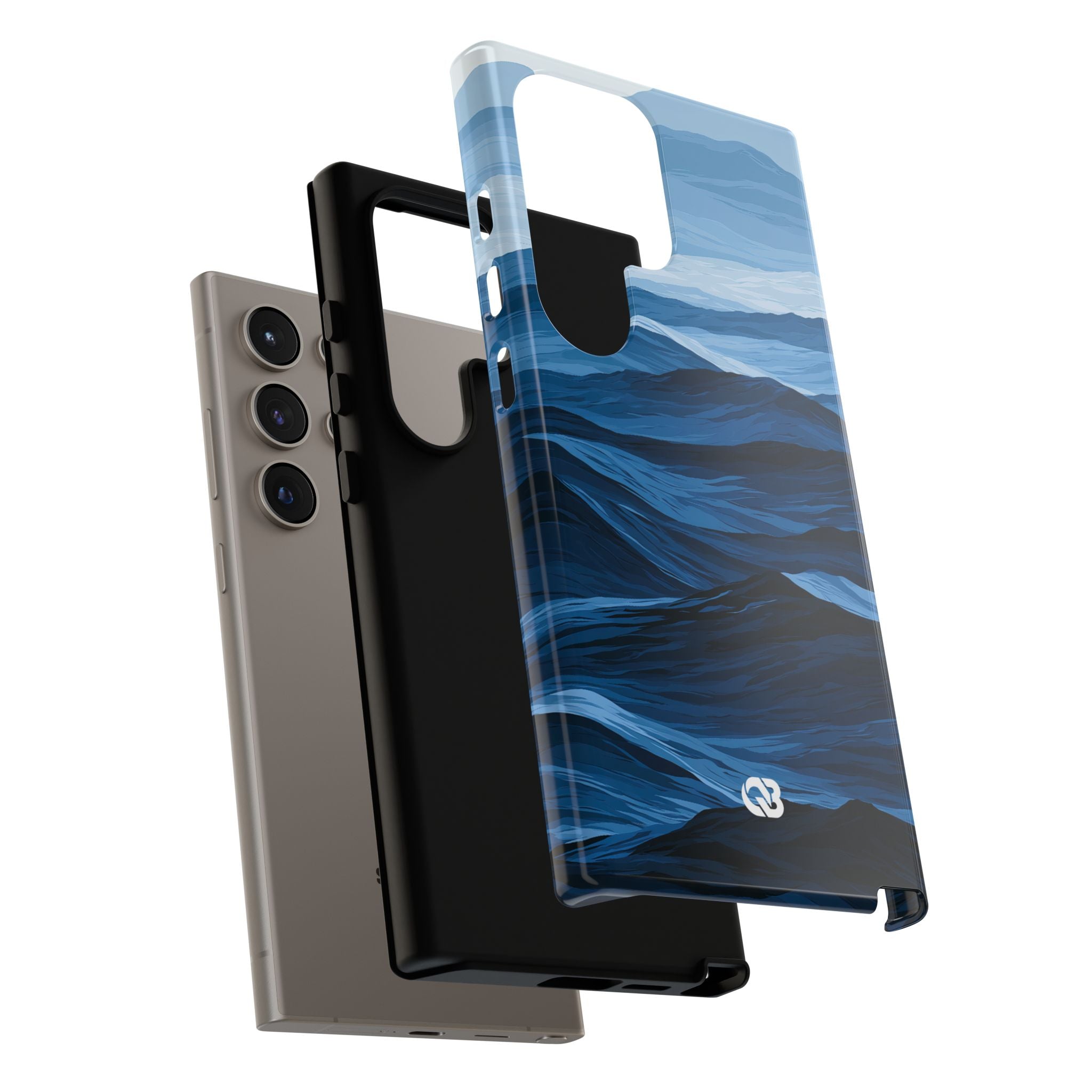 Blue Tough Phone Case for Samsung - Cobalt Ridge Tides