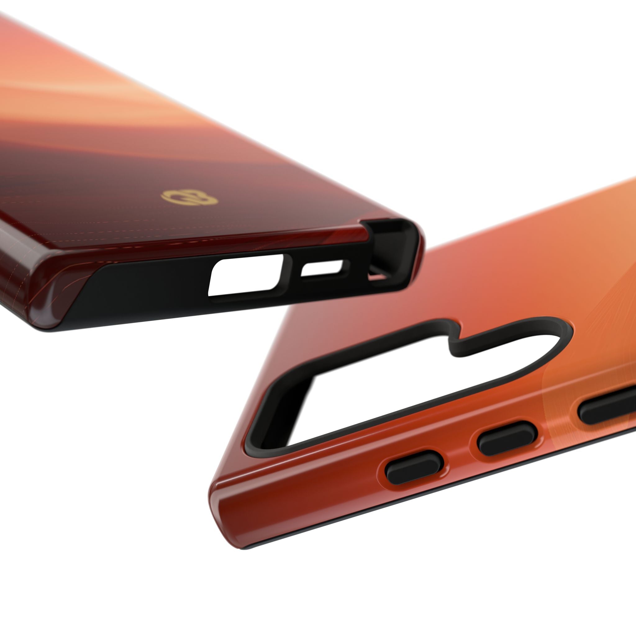 Orange Tough Phone Case for Samsung - Crimson Dune Gradient