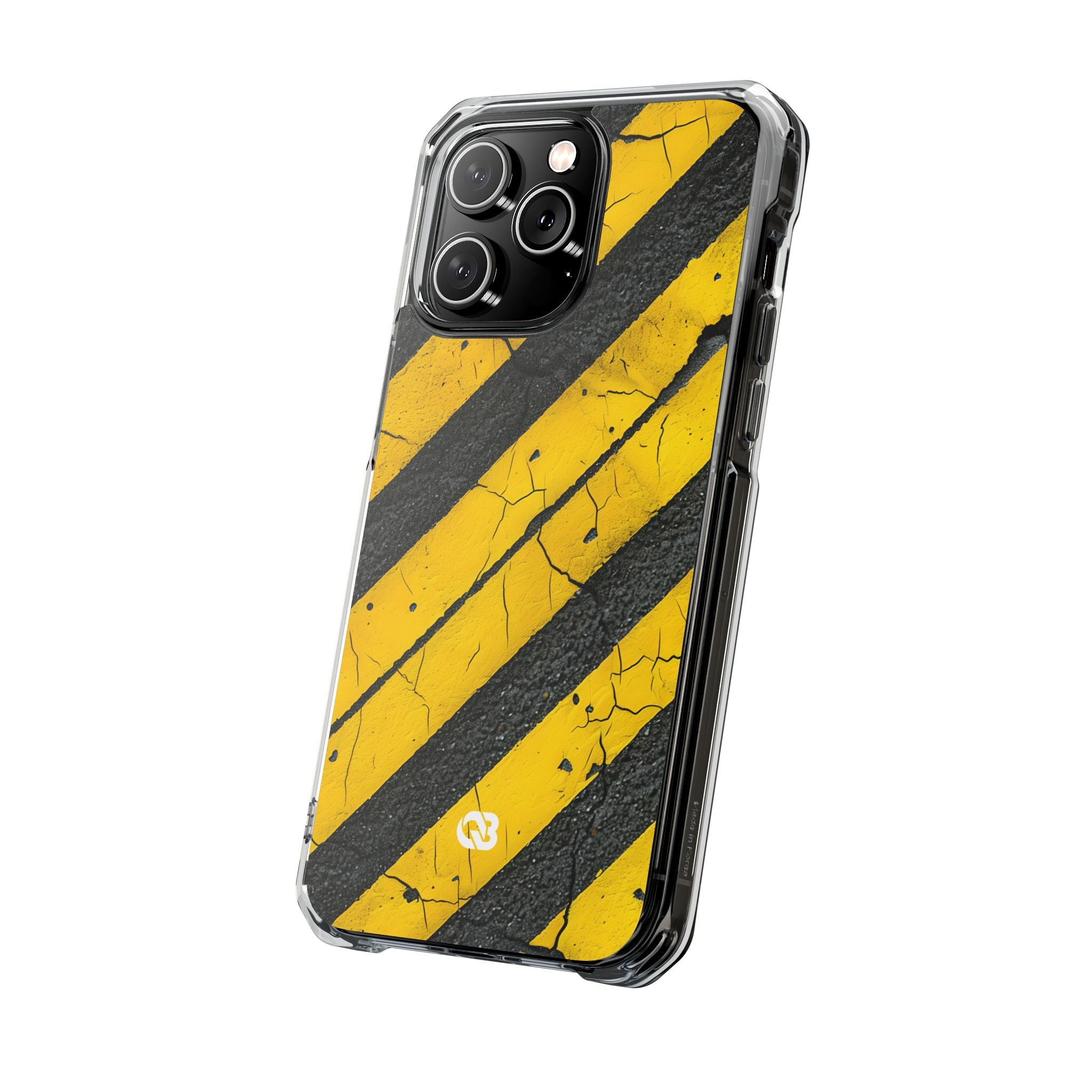 Cracked Hazard Stripes · Impact Custodia per iPhone · Magsafe