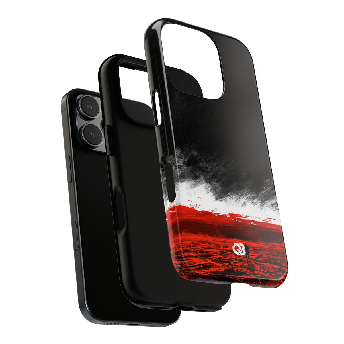Crimson Horizon · Tough Phone Case for iPhone · Black