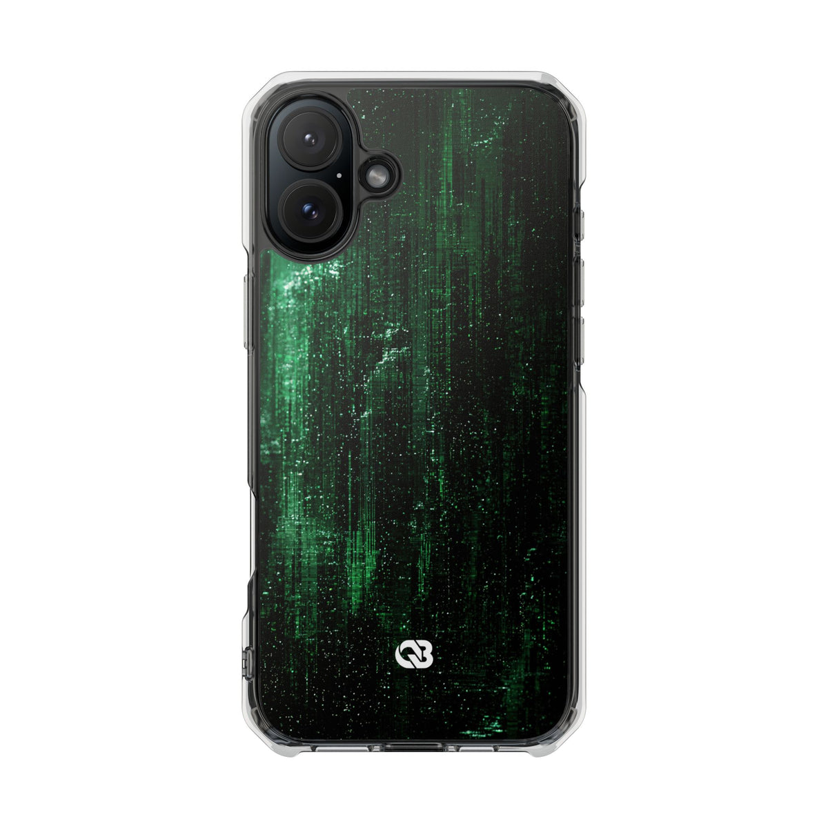 Emerald Void · Clear Impact Magnetic Phone Case for iPhone · Green