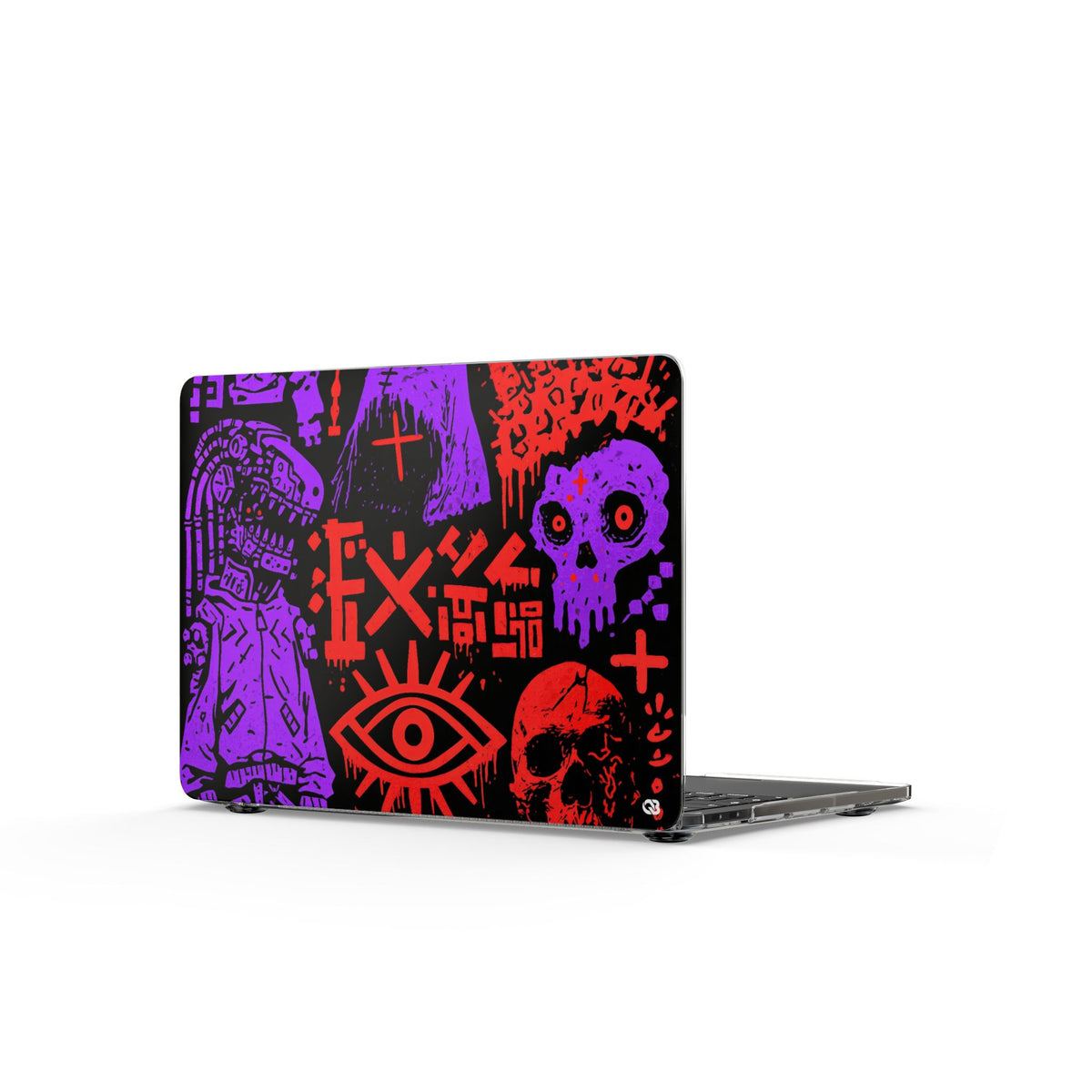 Underground Cyber Glyphs · Clear Hard Case for MacBook · Black