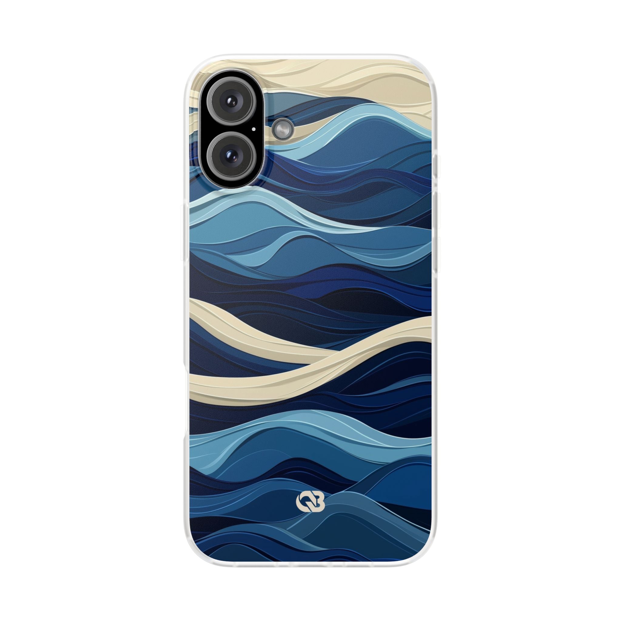 Cobalt Coast Layers · Soft Phone Case for iPhone
