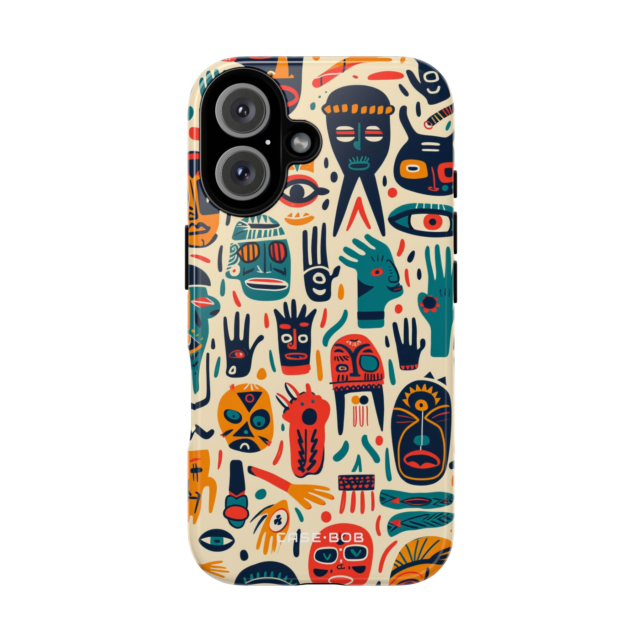 Vivid Faces iPhone 16 Case - Tough