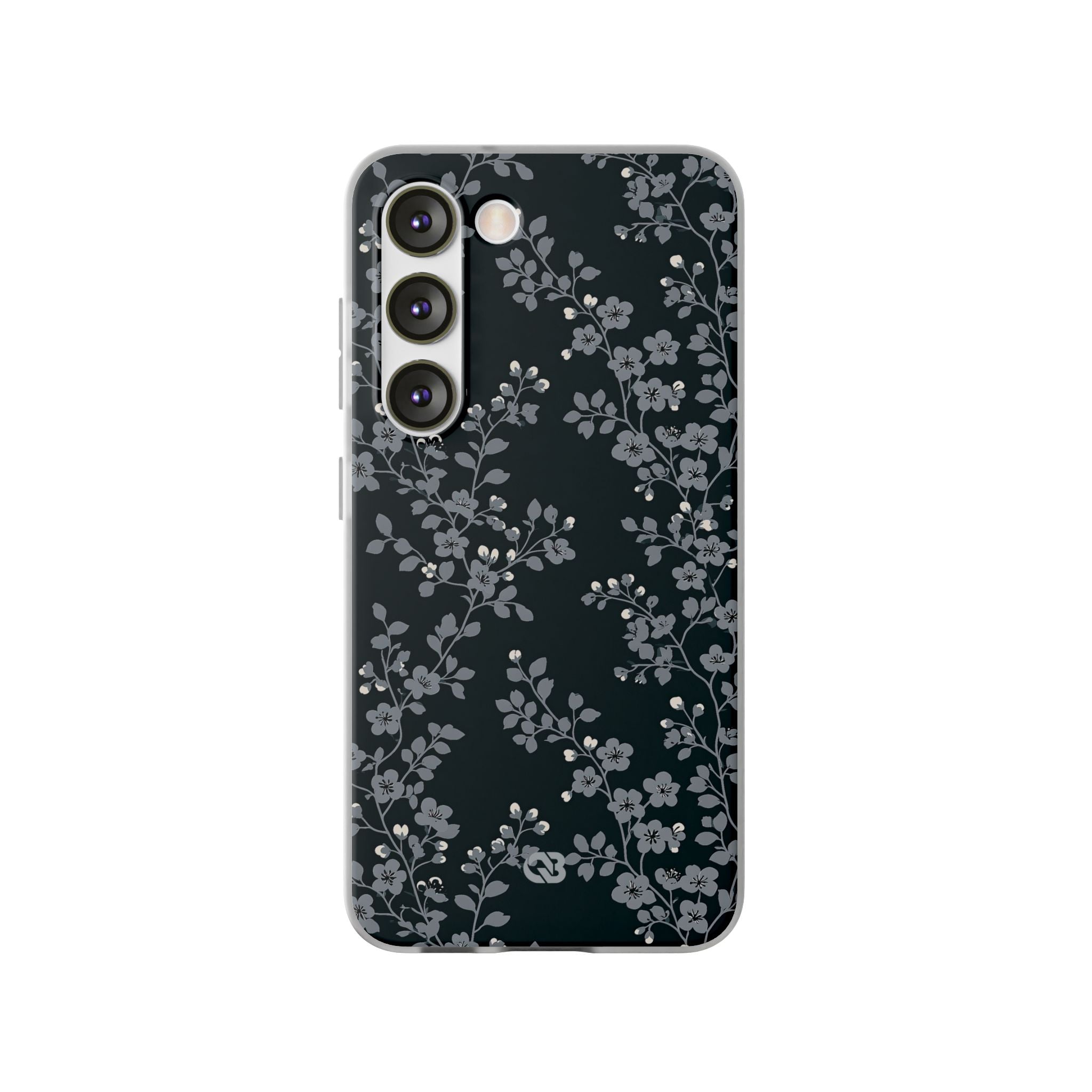 Black Lite Phone Case for Samsung - Midnight Slate Blossom