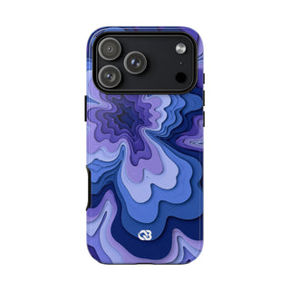 Periwinkle Strata Bloom · Tough Phone Case for iPhone · Purple